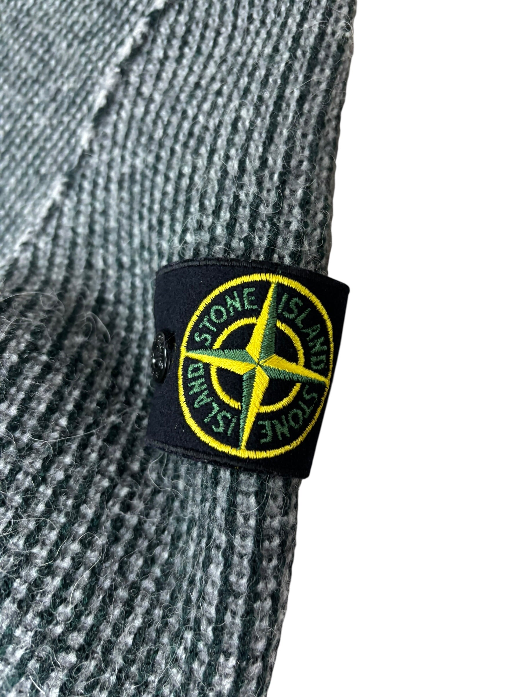 Veste Stone Island kaki / gris taille S - Détail