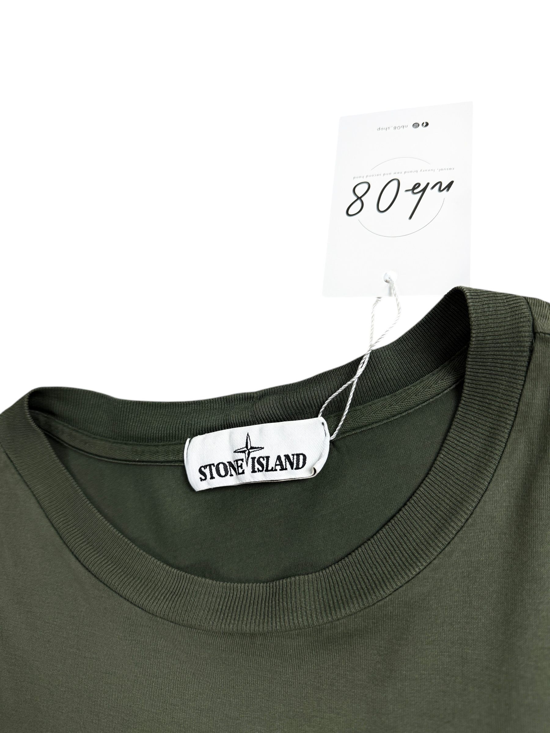 Veste Stone Island kaki taille L - Détail