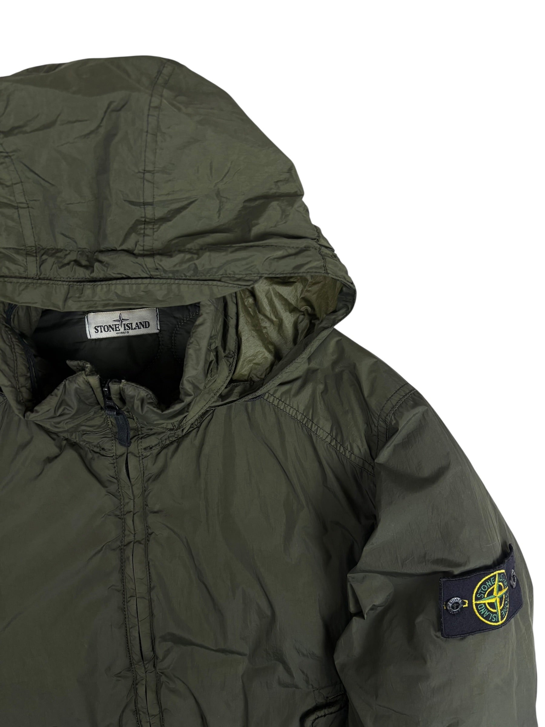 Veste Stone Island kaki taille L - Vue de dos