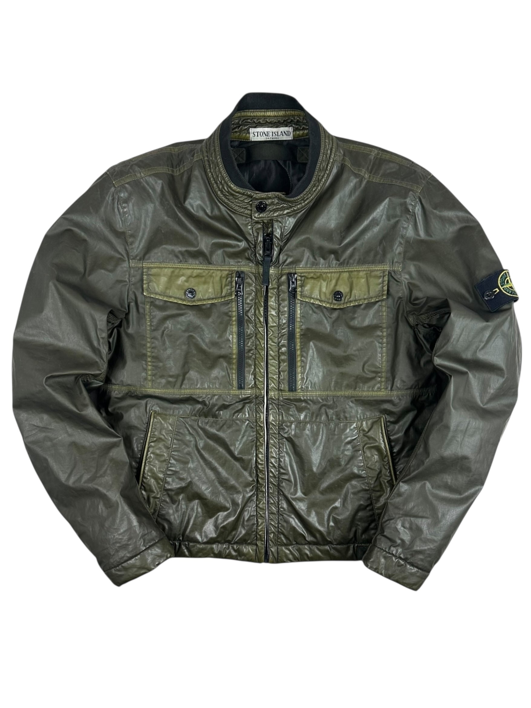 Veste Stone Island kaki taille L - Vue de face