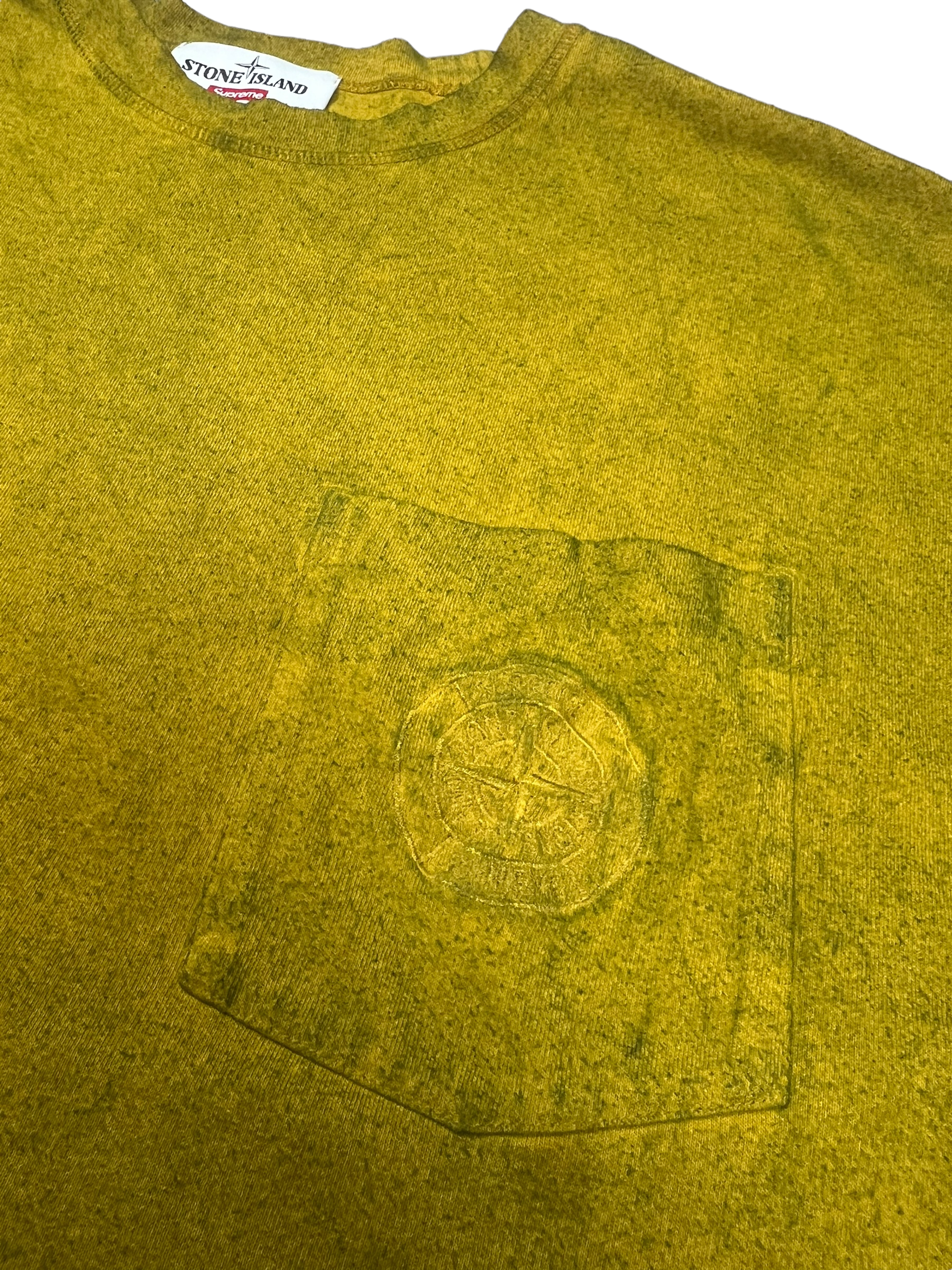 Veste Stone Island kaki taille M - Détail