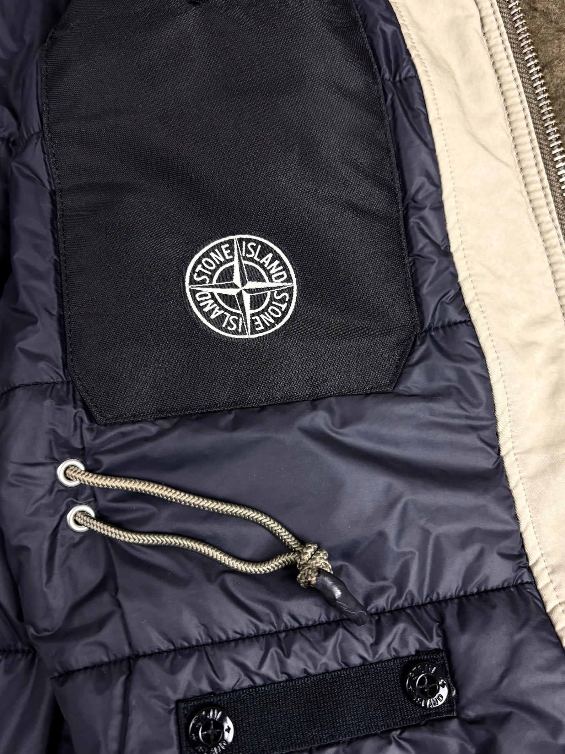 Veste Stone Island kaki taille M - Vue côté