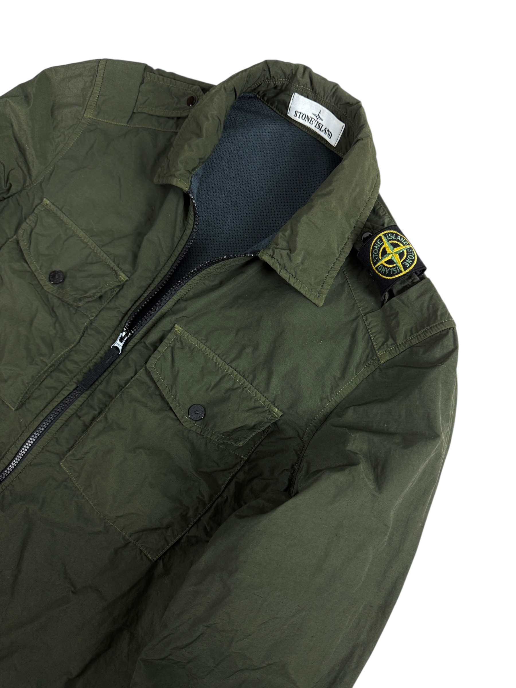 Veste Stone Island kaki taille M - Vue de dos