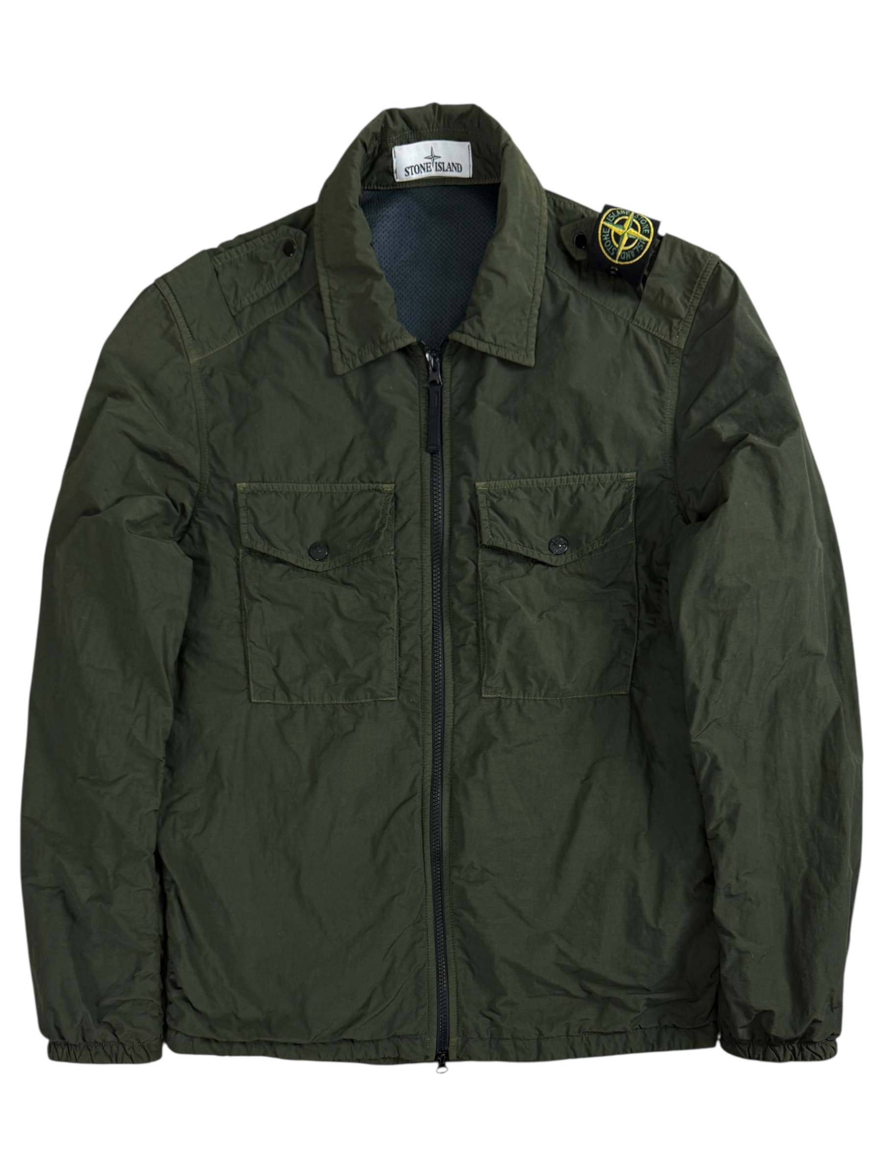 Veste Stone Island kaki taille M - Vue de face