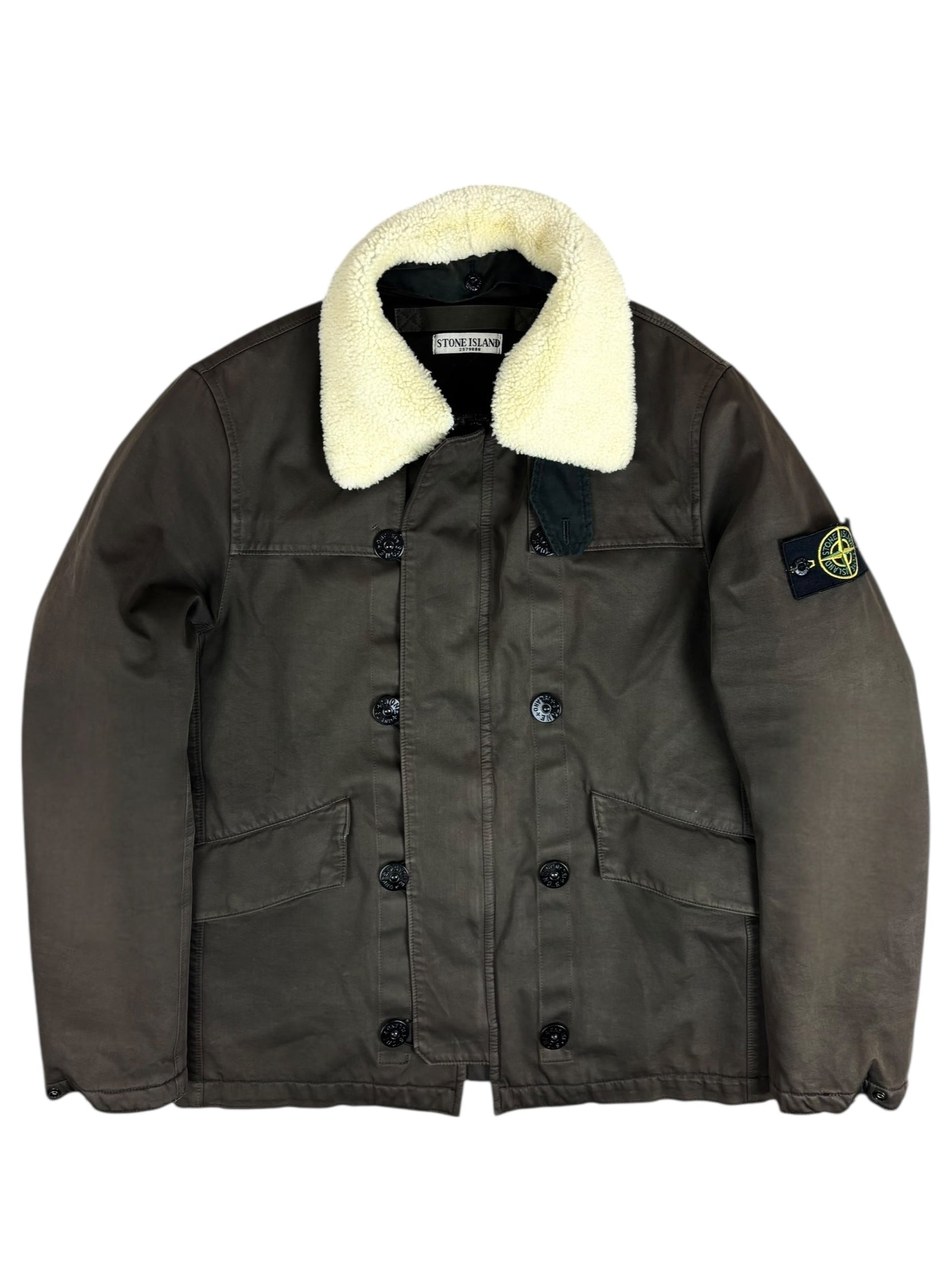 Veste Stone Island kaki taille M - Vue de face