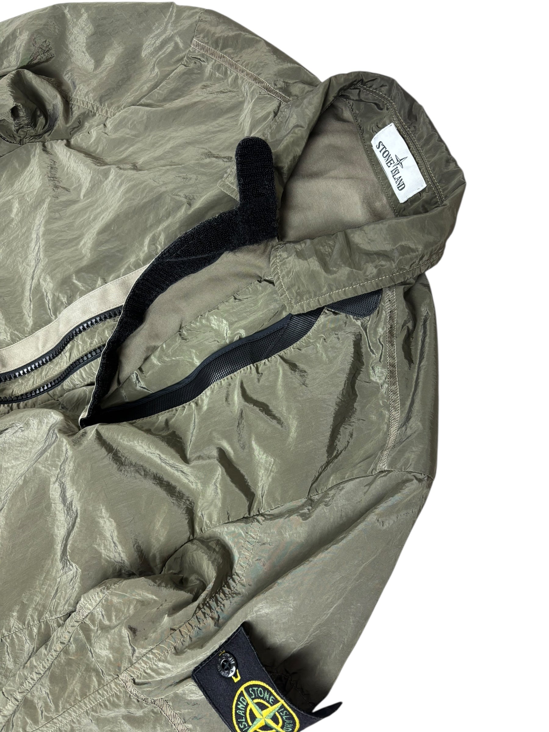 Veste Stone Island kaki taille S - Détail