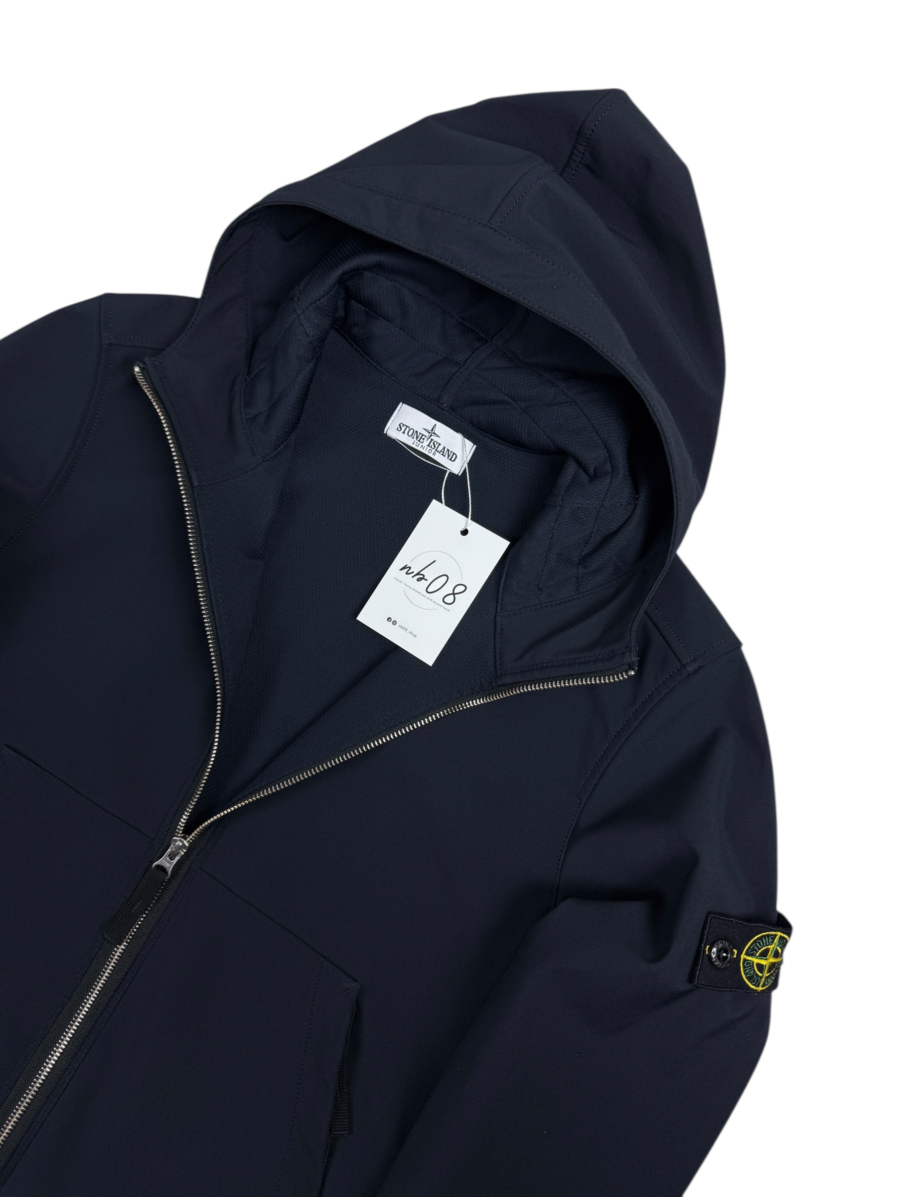 Veste Stone Island marine taille 14 ans - Vue de dos