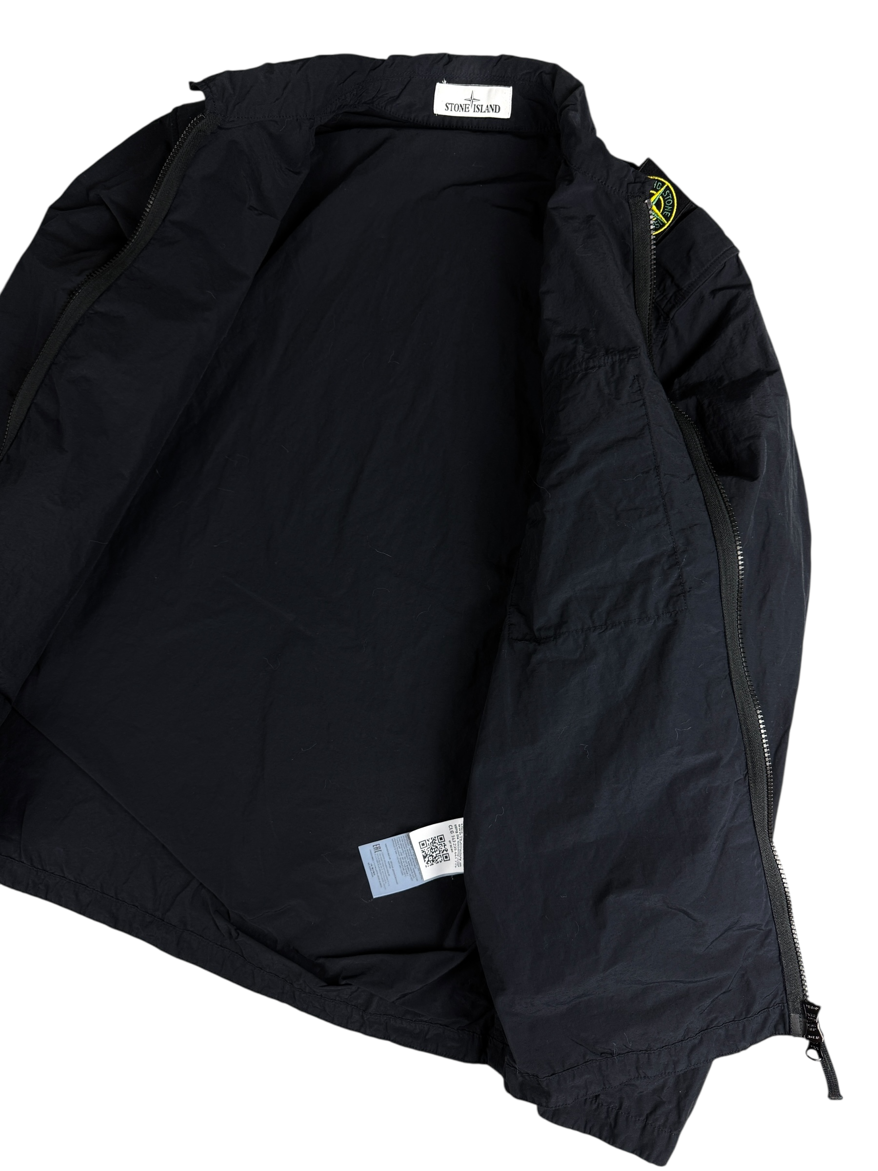 Veste Stone Island marine taille L - Logo et étiquette