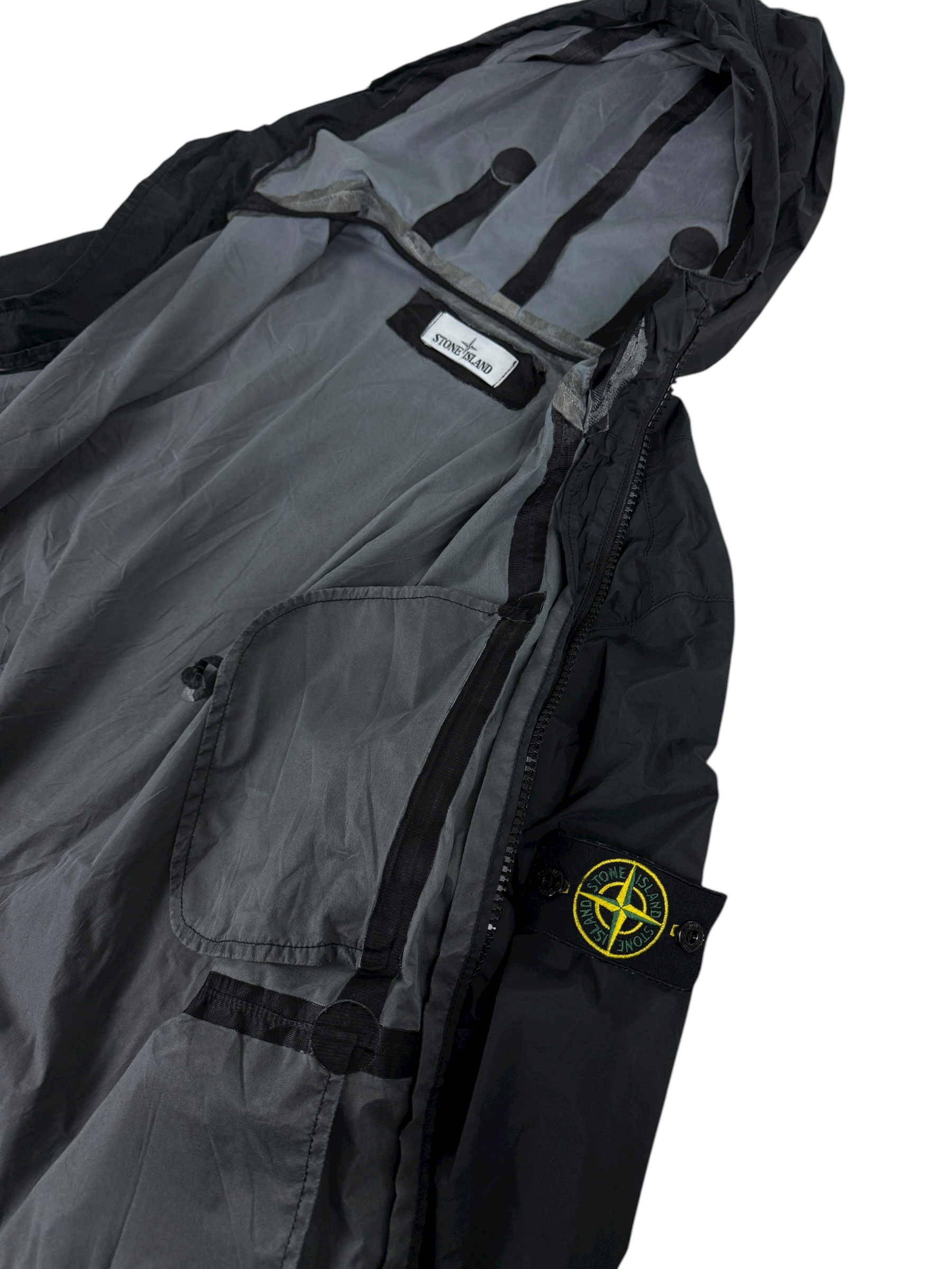 Veste Stone Island marine taille M - Logo et étiquette