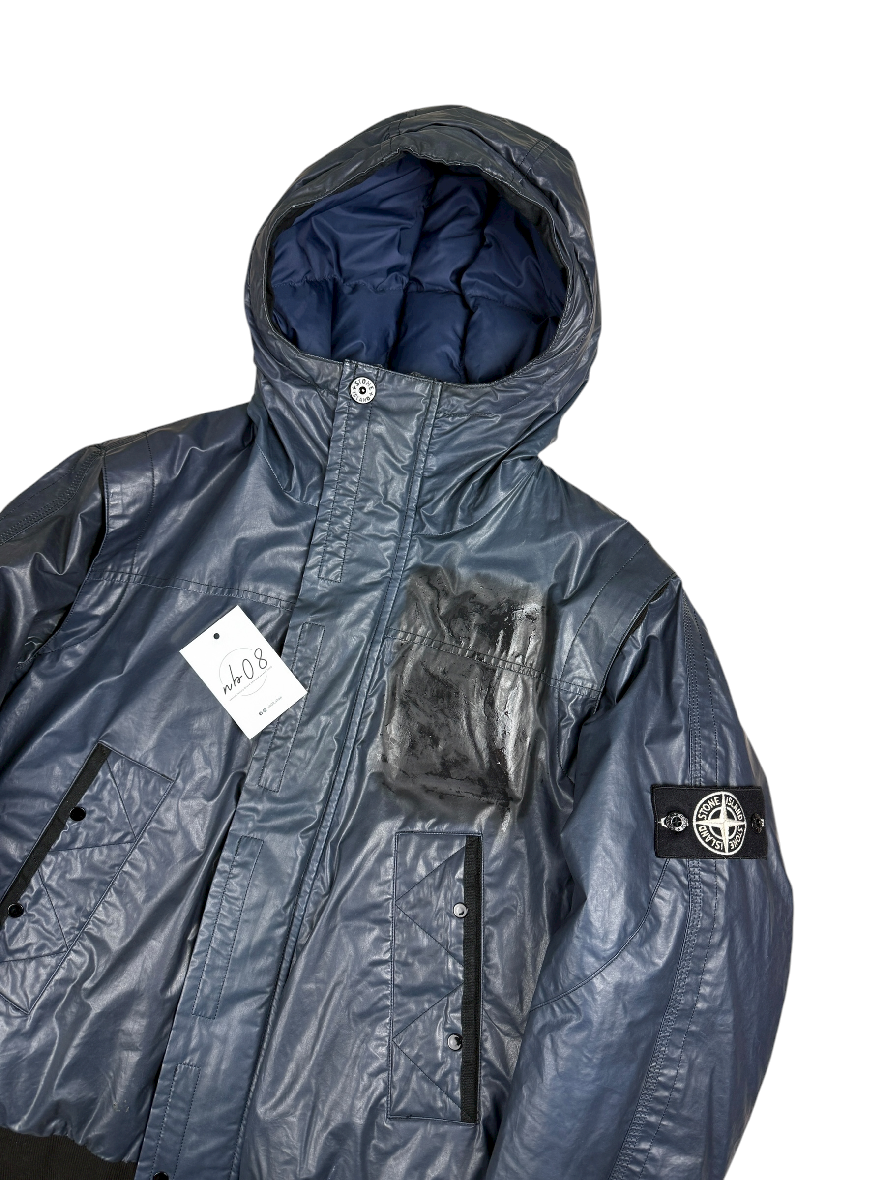 Veste Stone Island marine taille M - Vue de dos