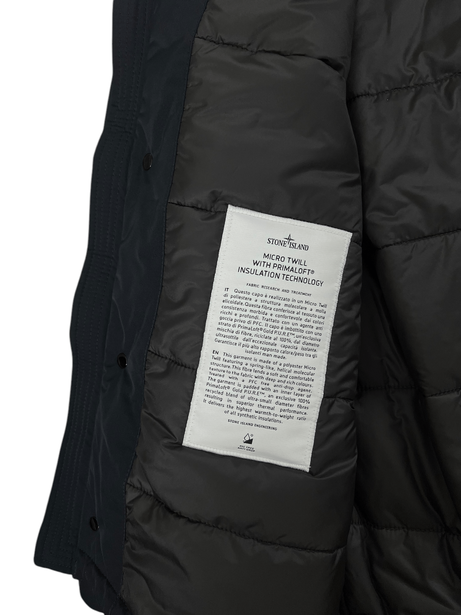 VESTE STONE ISLAND MICRO TWILL WITH PRIMALOFT - NB08 SHOP