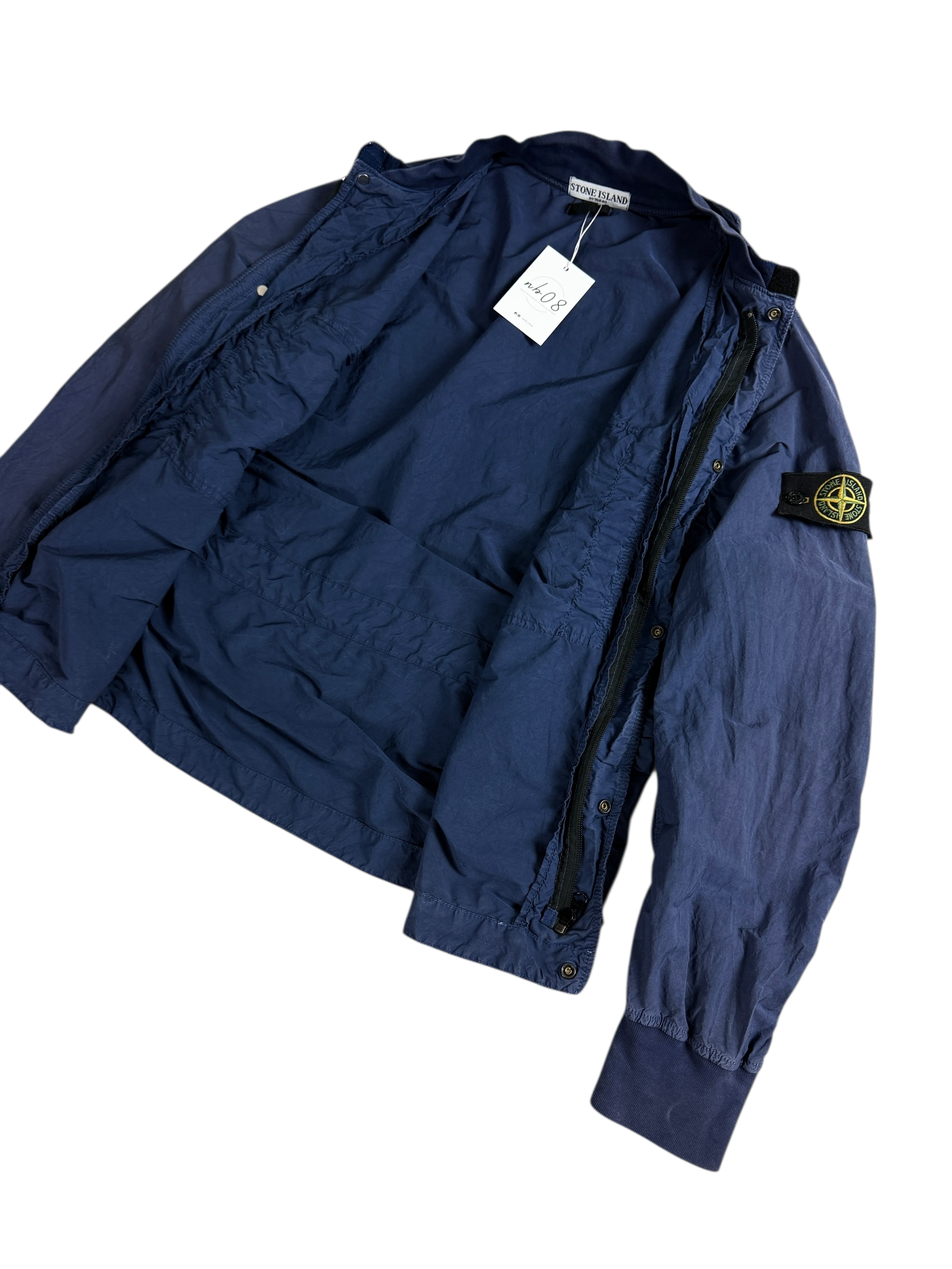 Veste Stone Island marine taille XL - Logo et étiquette