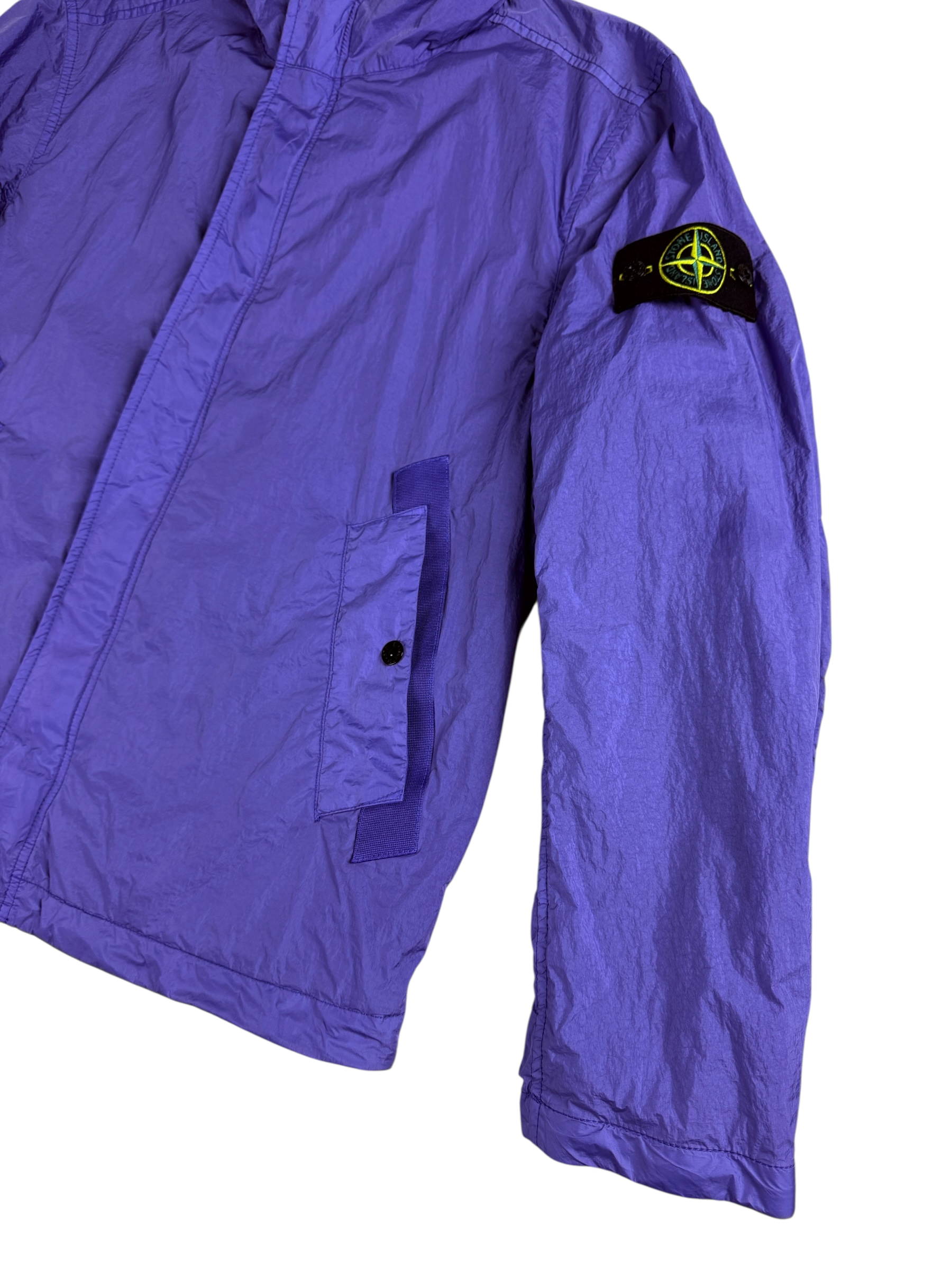 Veste Stone Island mauve taille M - Logo et étiquette