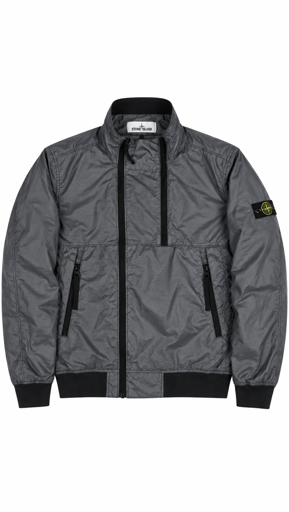 Veste Stone Island Membrana 3L TC Nylon gris taille L, seconde main authentifiée NB08 — vue 1