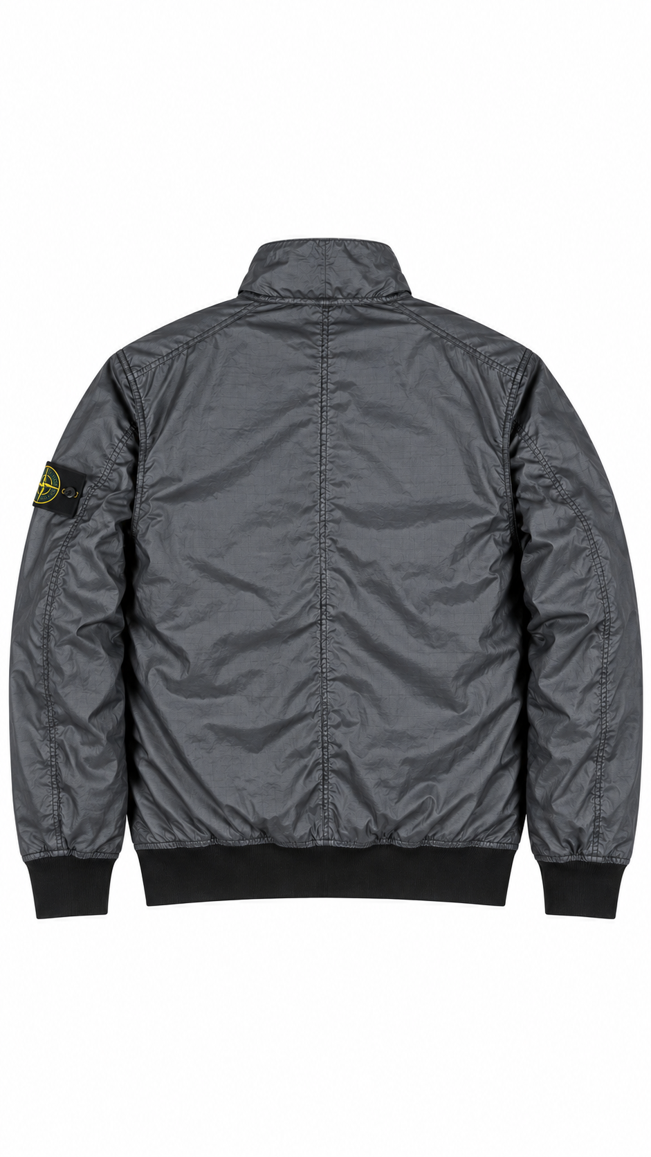 Veste Stone Island Membrana 3L TC Nylon gris taille L, vue de dos — vue 2