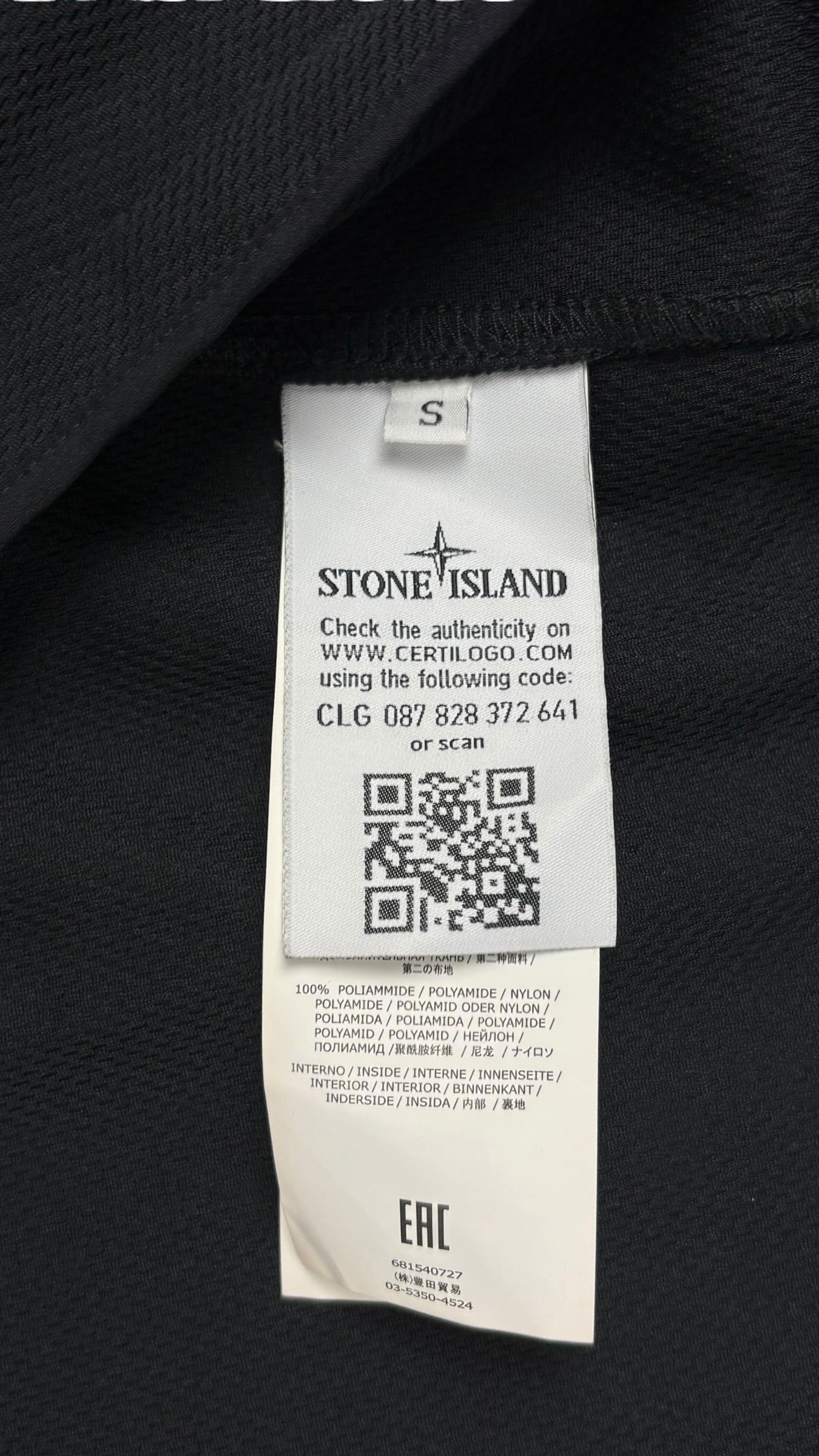 Veste Stone Island noir taille S - Vue côté