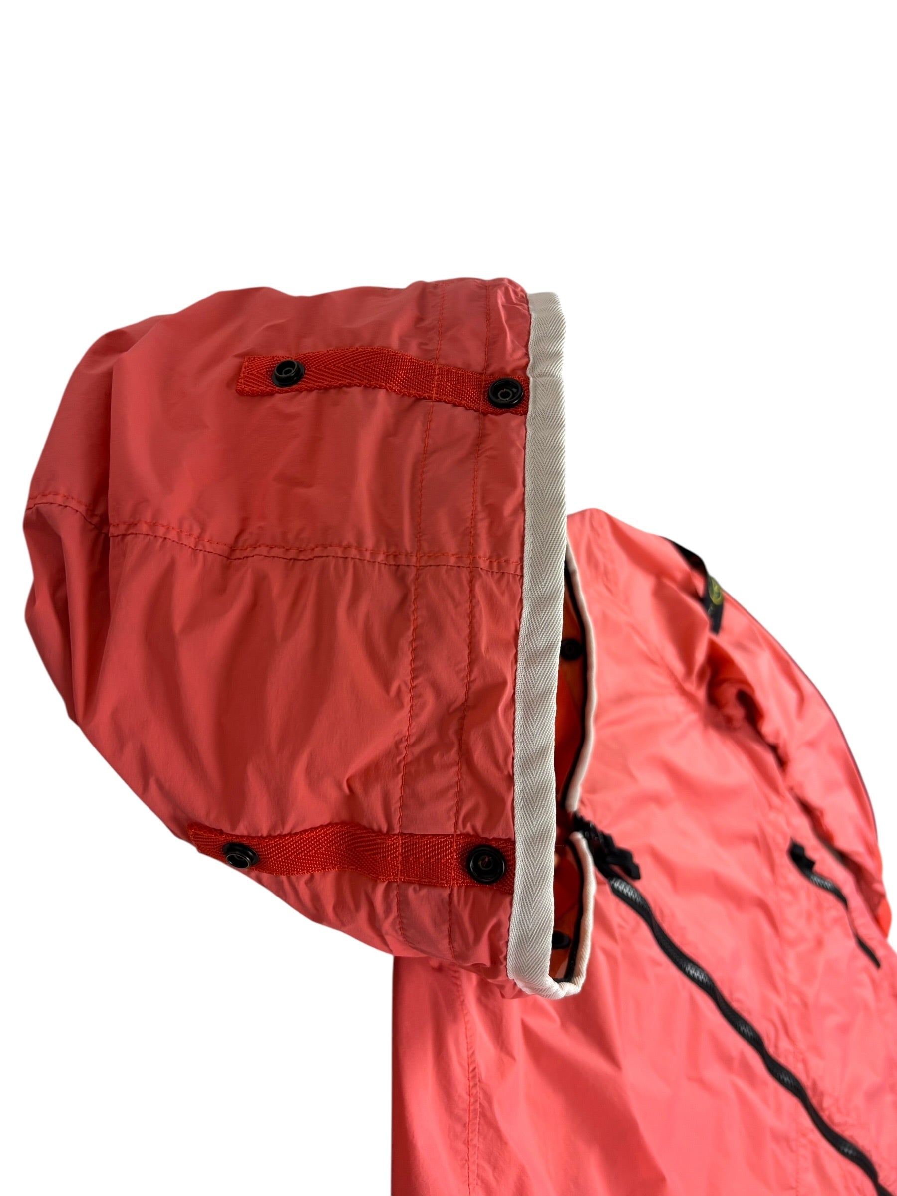 Veste Stone Island orange taille S - Logo et étiquette