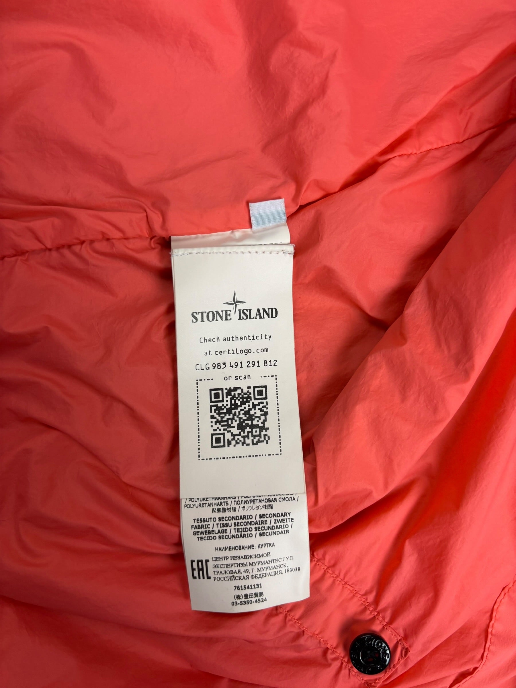 Veste Stone Island orange taille S - Vue 6