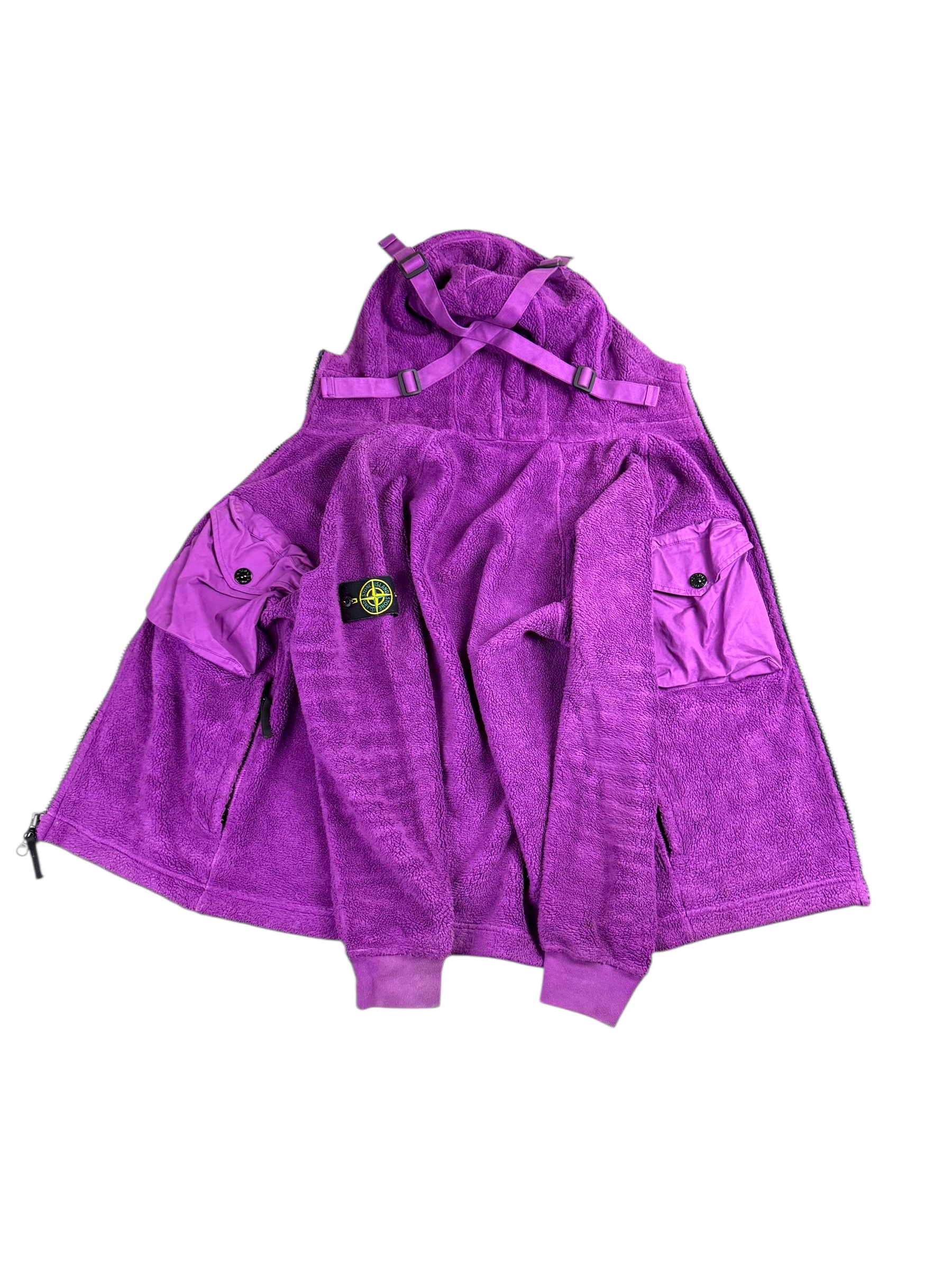 Veste Stone Island violet taille S - Vue de dos