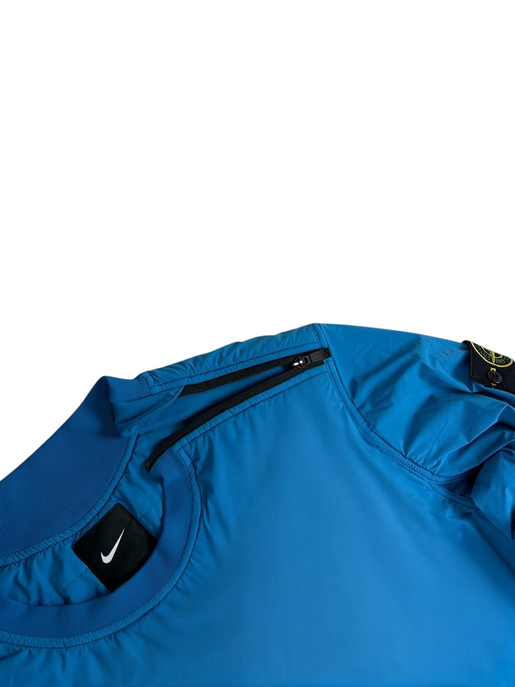 Pull Stone Island X Nike bleu taille XL - Détail