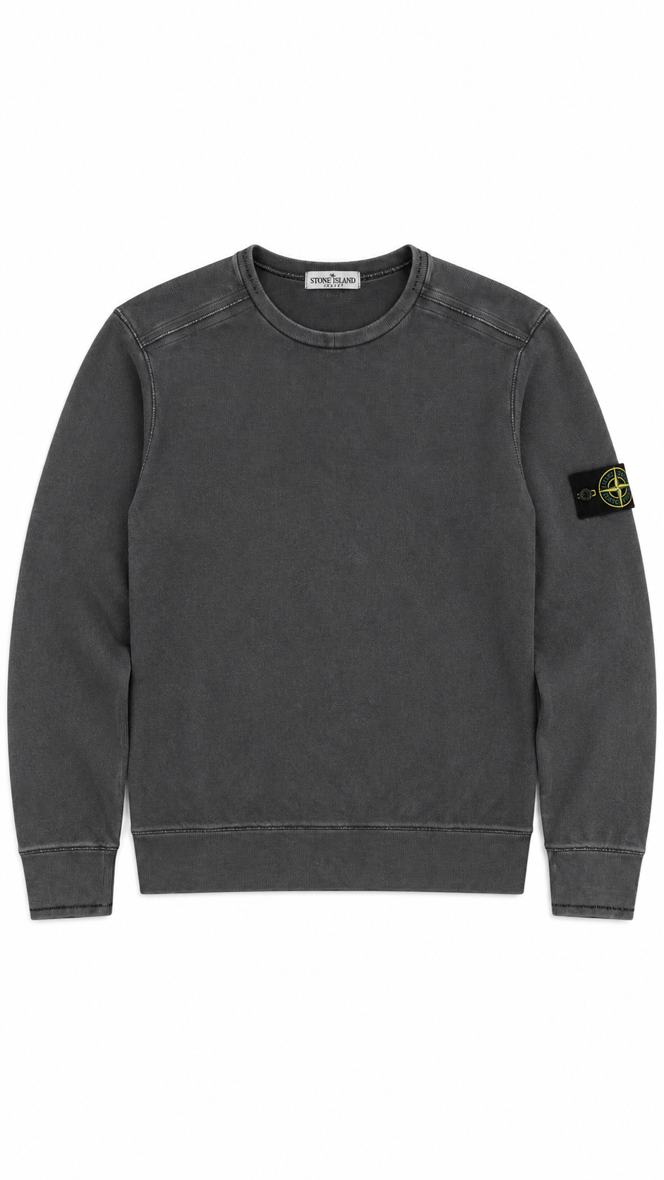 Sweat-shirt Crewneck Stone Island Vintage Gris Taille M – vue de face – NB08 Shop