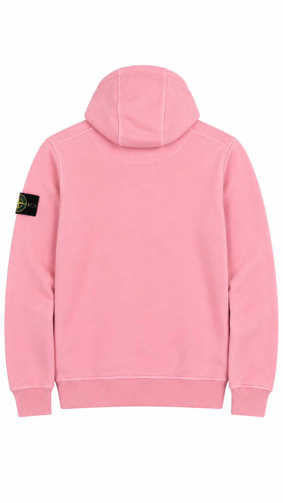 Sweat-shirt Hoodie Stone Island Cotton Fleece rose, taille S – vue de dos – NB08 Shop