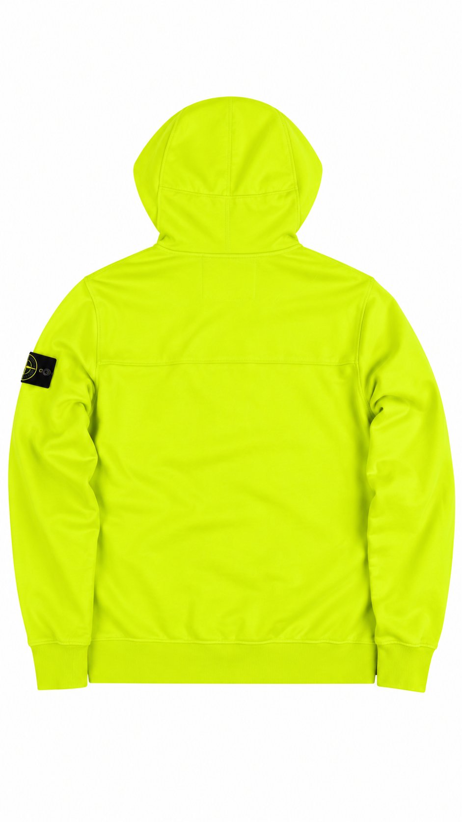 Sweat-shirt Hoodie Zippé Stone Island jaune, taille S – vue de dos – NB08 Shop