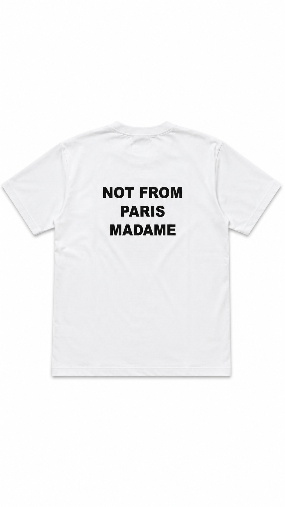 Tee-shirt Drôle De Monsieur Slogan blanc Collection 2026 - vue 2/4