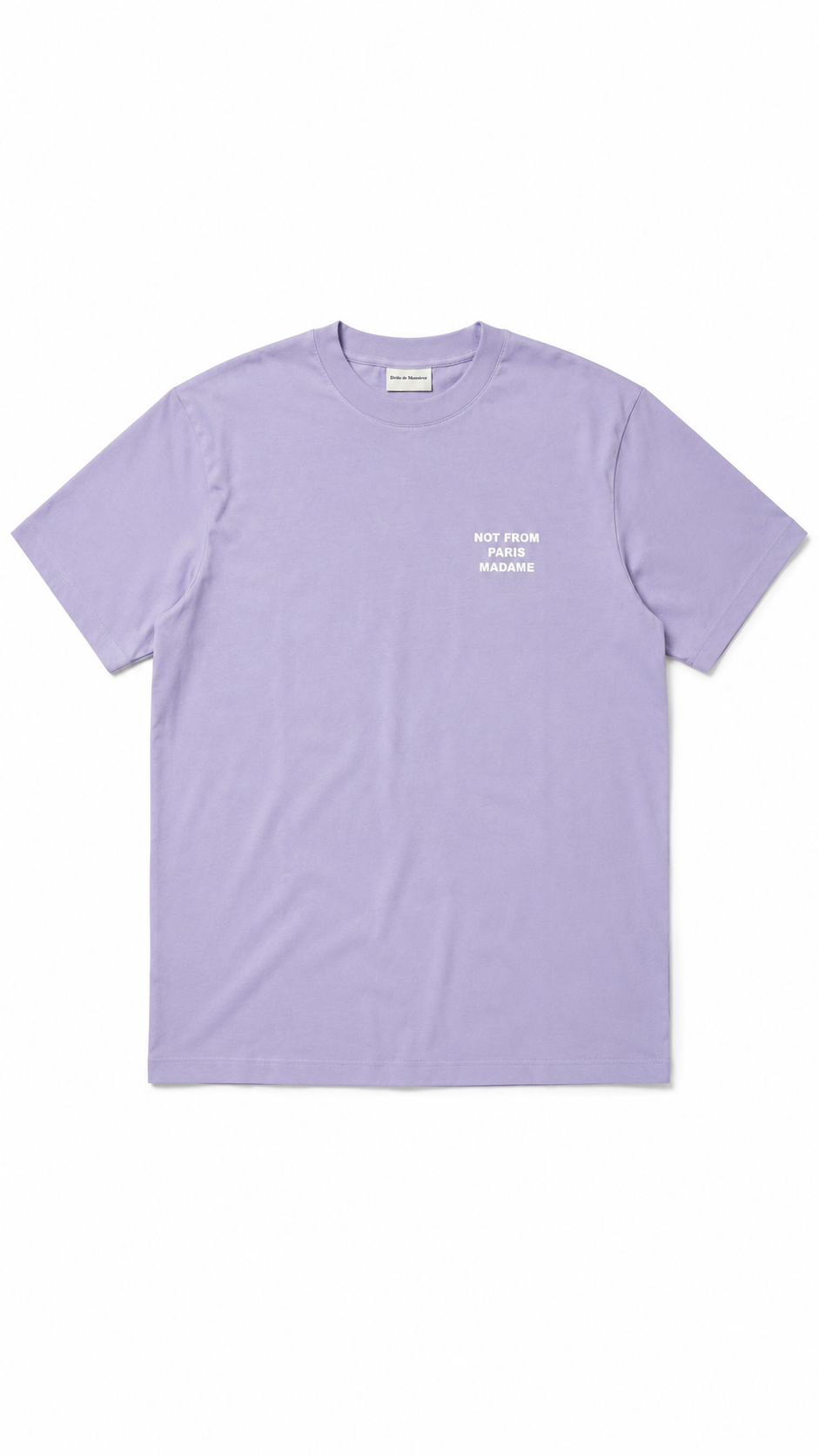 Tee-shirt Drôle De Monsieur Slogan lavande Collection 2026 - vue 1/4