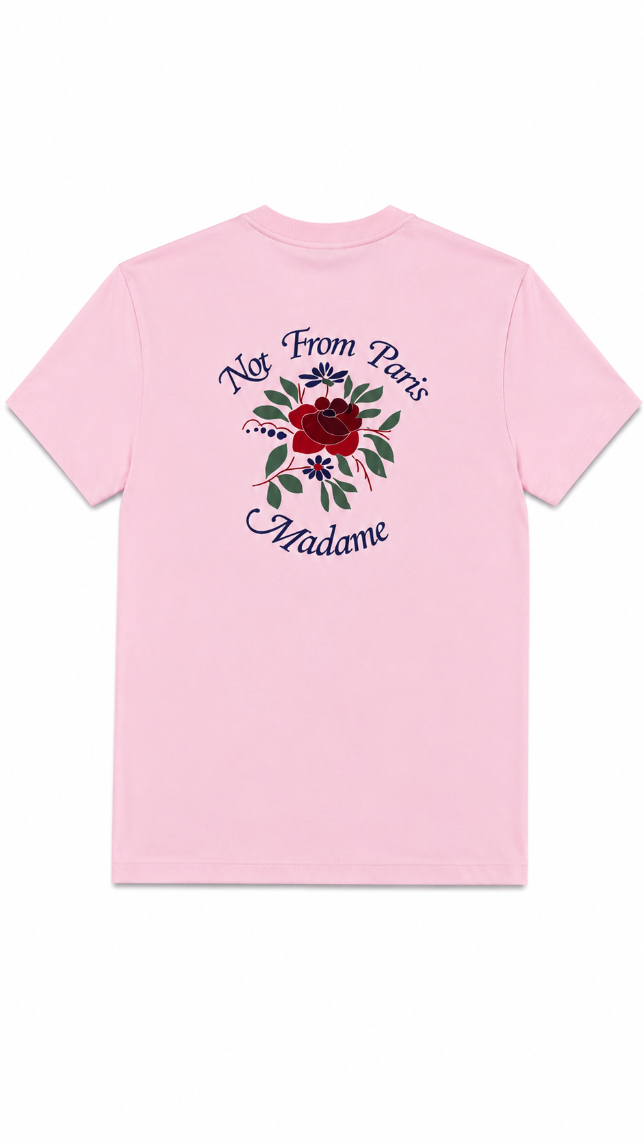 Tee-shirt Drôle De Monsieur Slogan Rose rose - vue 2/4