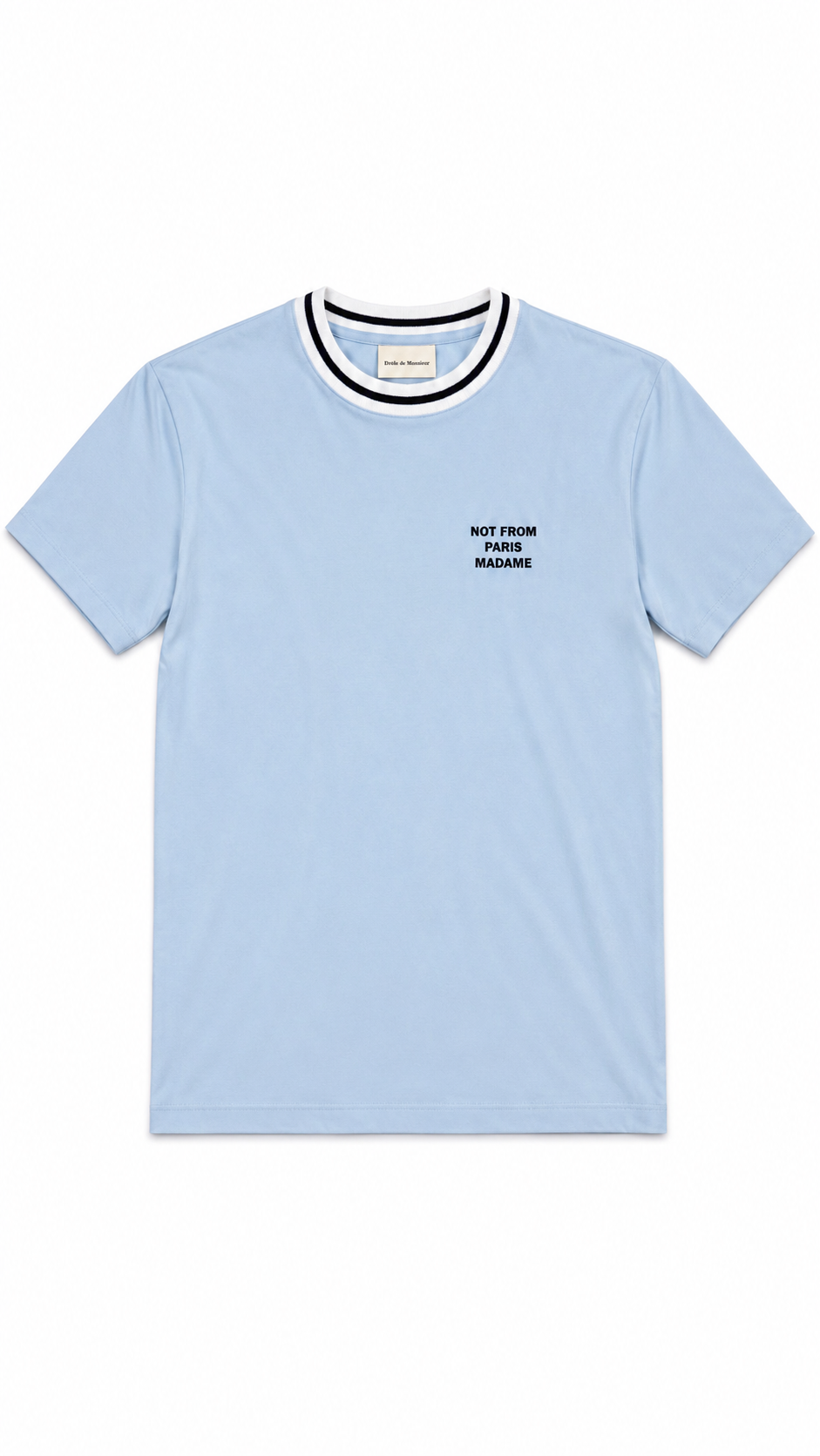 Tee-shirt Drôle De Monsieur Slogan Sport bleu - vue 1/3