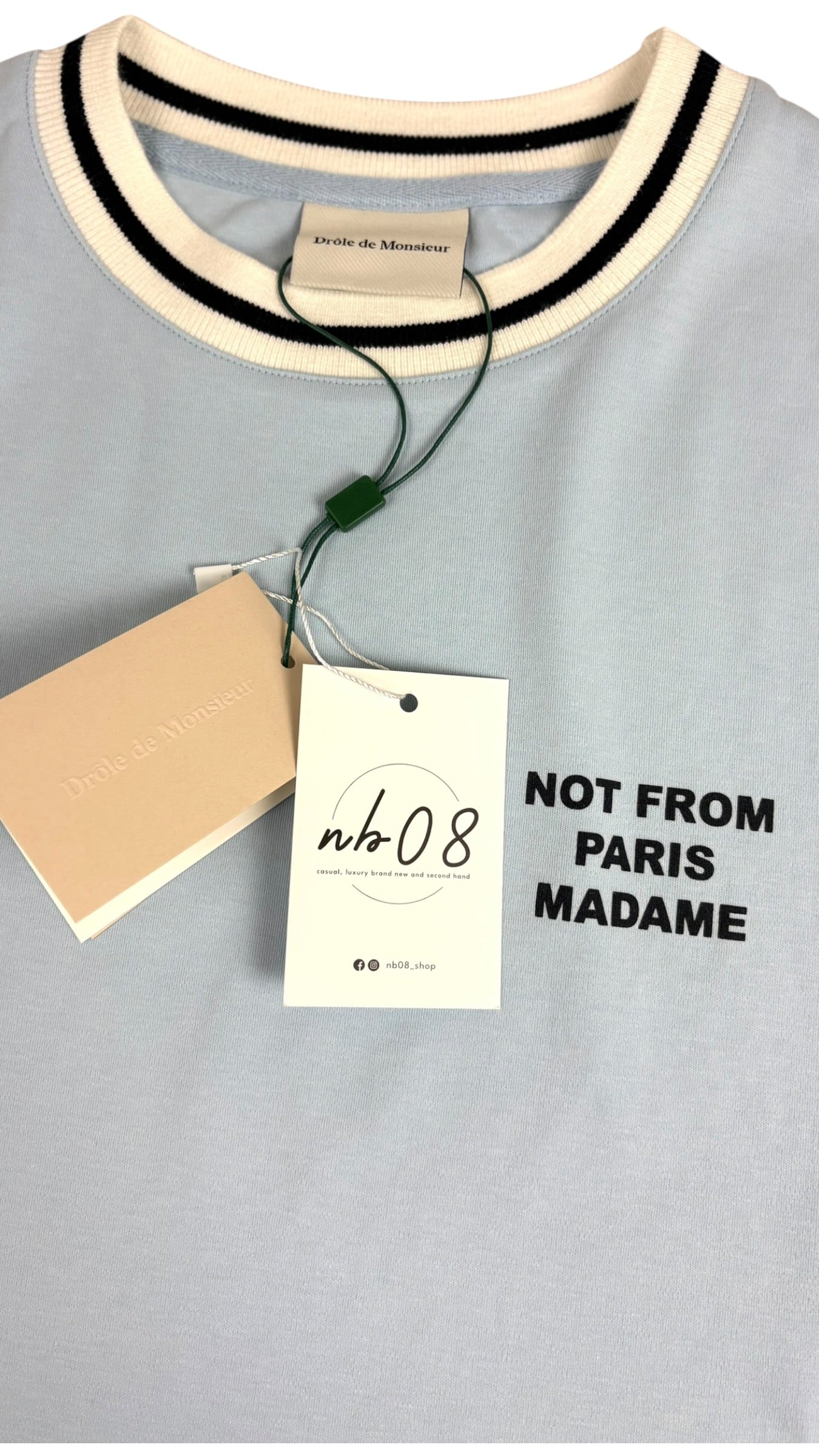 Tee-shirt Drôle De Monsieur Slogan Sport bleu - vue 2/3