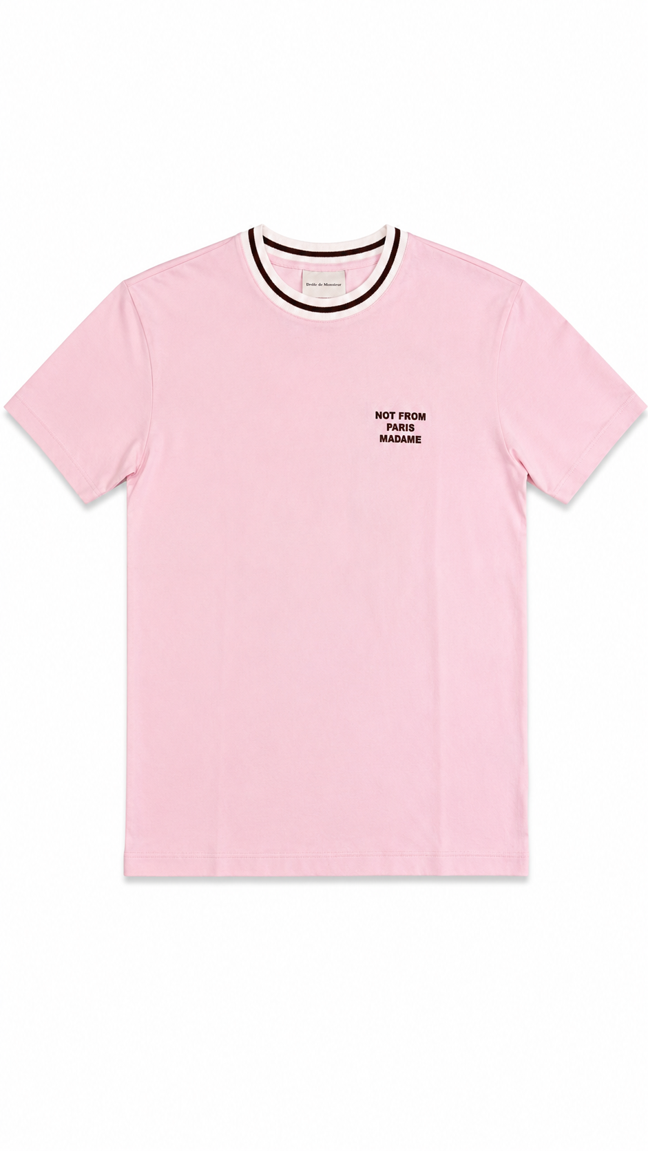 Tee-shirt Drôle De Monsieur Slogan Sport rose - vue 1/3