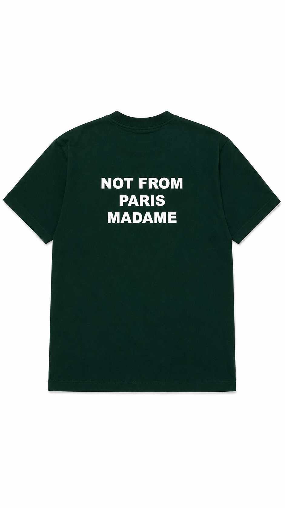 Tee-shirt Drôle De Monsieur Slogan vert neuf - vue 2/4