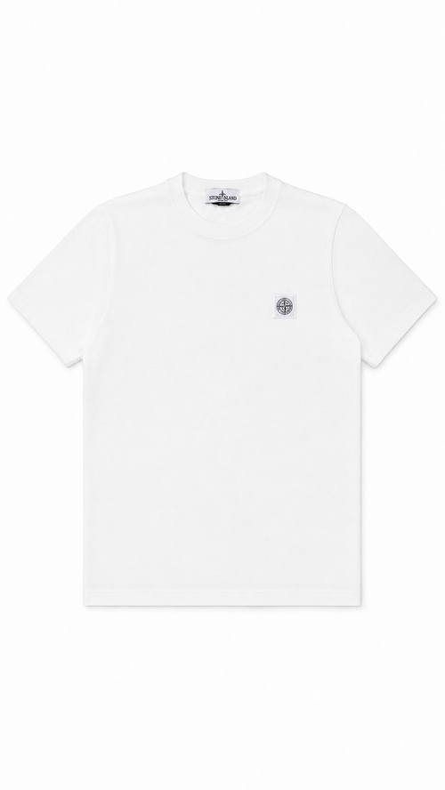 Tee-Shirt Stone Island Junior - Blanc - Taille 12 Ans - Neuf - Collection 2026
