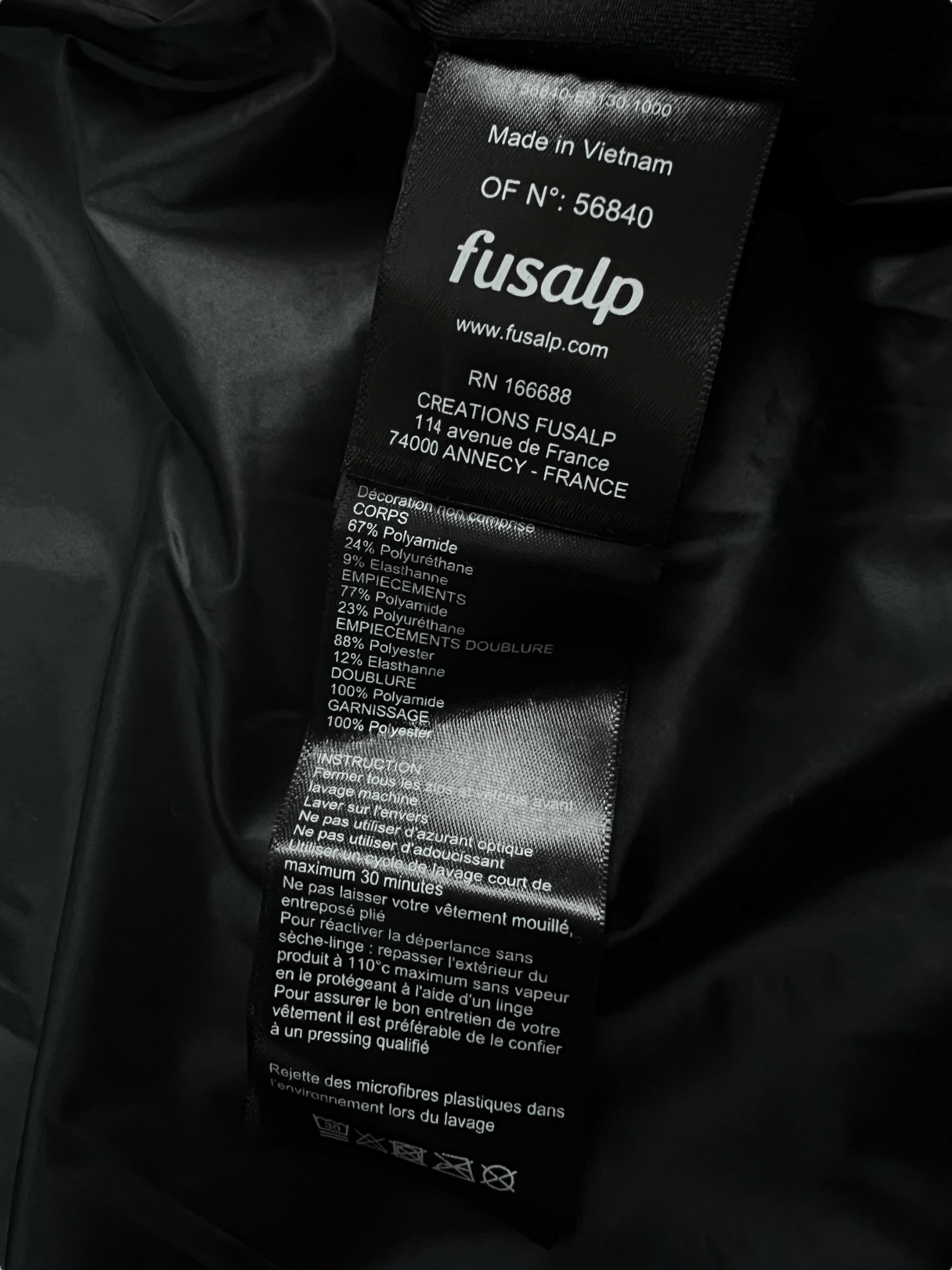 VESTE FUSALP - NB08 SHOP