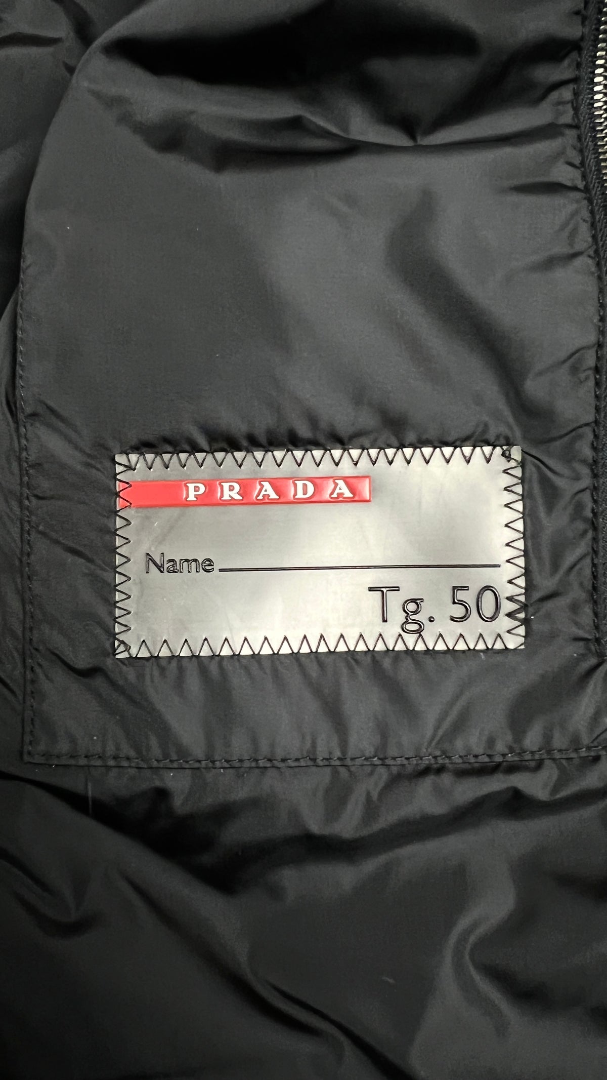 Veste Prada en Nylon noir, taille 50 – photo complémentaire 3 – NB08 Shop
