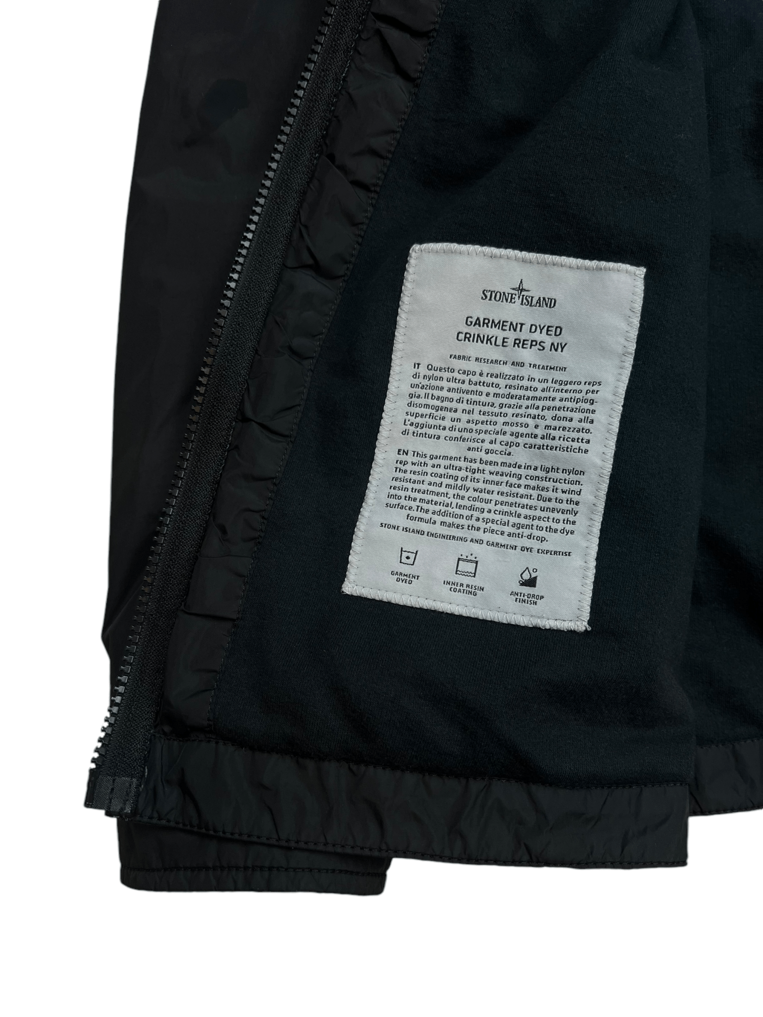 VESTE STONE ISALND GARMENT DYED CRINKLE REPS NY - NB08 SHOP