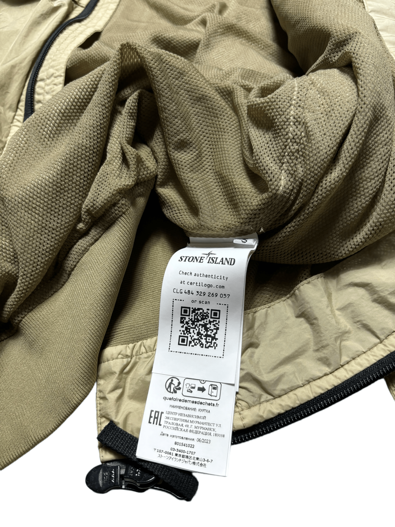 VESTE STONE ISLAND GARMENT DYED CRINKLE REPS R - NY - NB08 SHOP