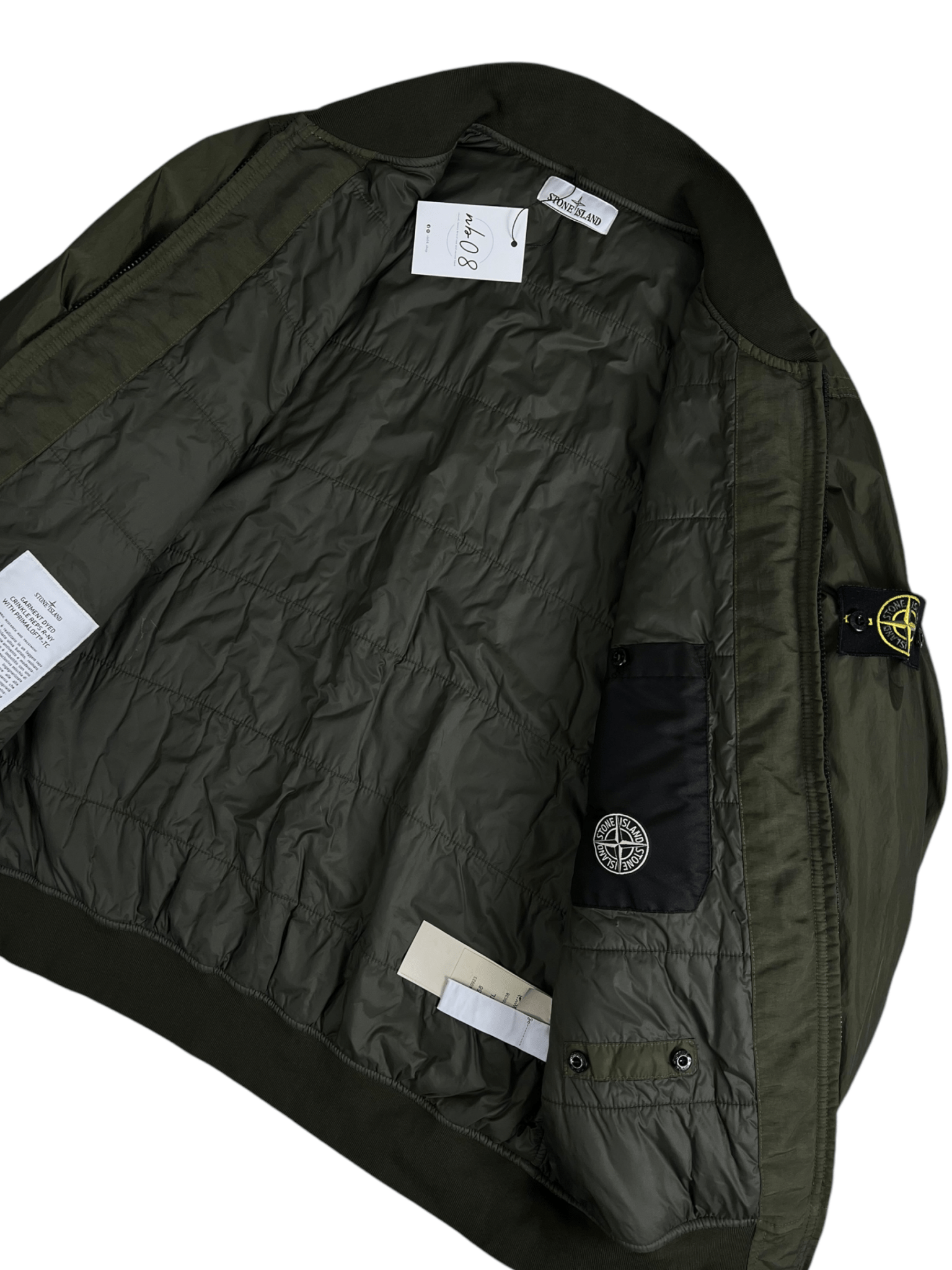 VESTE STONE ISLAND GARMENT DYED CRINKLE REPS R - NY WITH PRIMALOFT - TC - NB08 SHOP