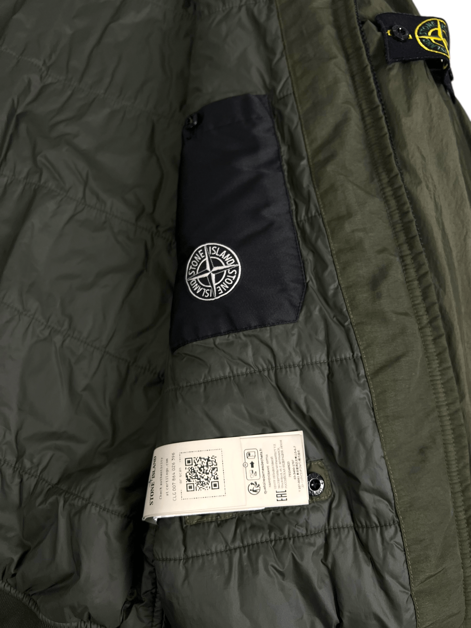 VESTE STONE ISLAND GARMENT DYED CRINKLE REPS R - NY WITH PRIMALOFT - TC - NB08 SHOP