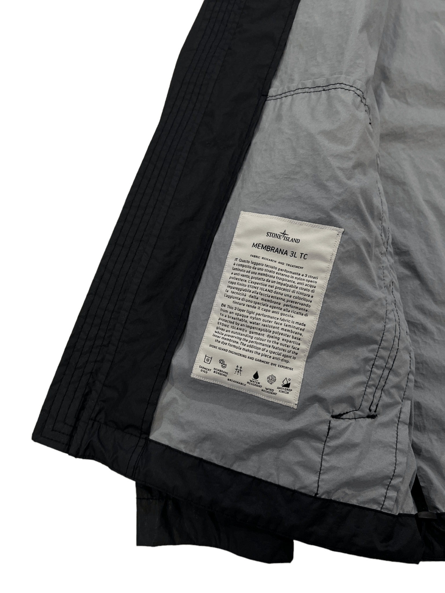 VESTE STONE ISLAND MEMBRANA 3L TC - NB08 SHOP