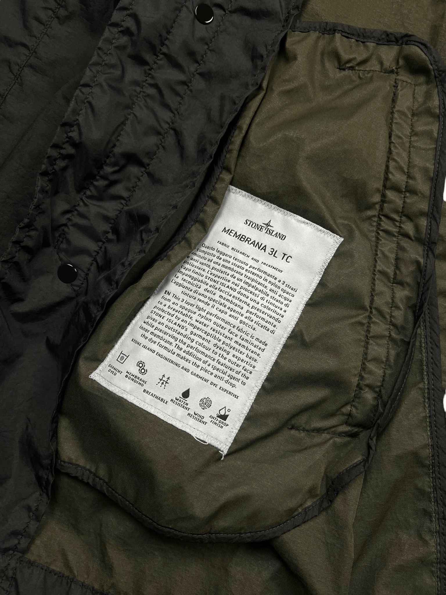 VESTE STONE ISLAND MEMBRANA 3L TC - NB08 SHOP