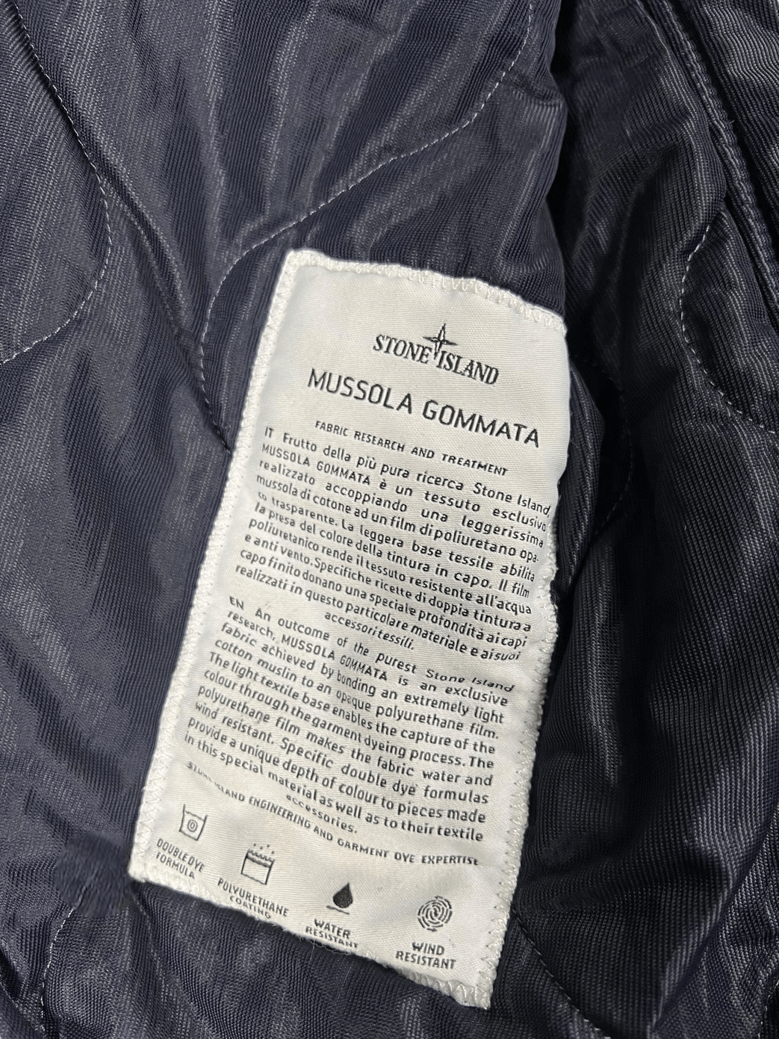 VESTE STONE ISLAND MUSSOLA GOMMATA 30 ANNI - NB08 SHOP