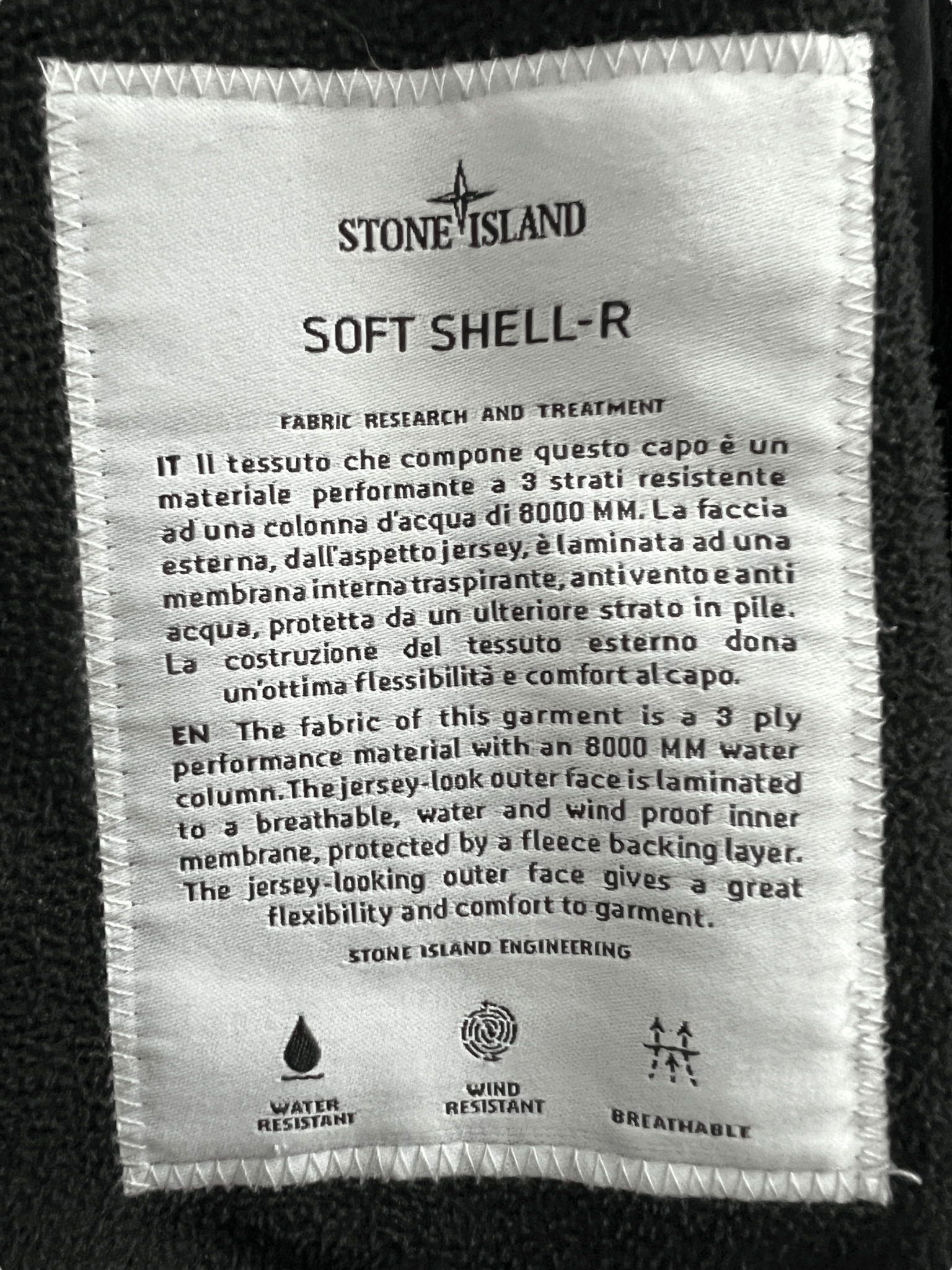 VESTE STONE ISLAND SOFT SHELL - R - NB08 SHOP