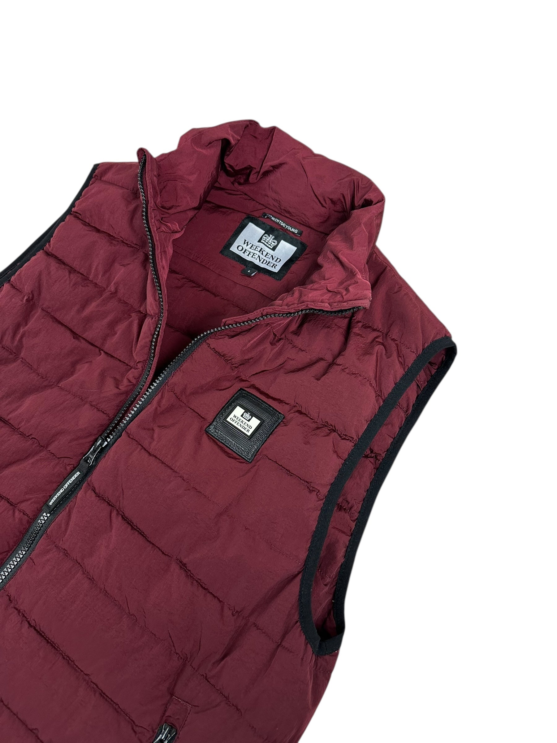 Gilet Weekend Offender bordeaux taille L - Vue de dos