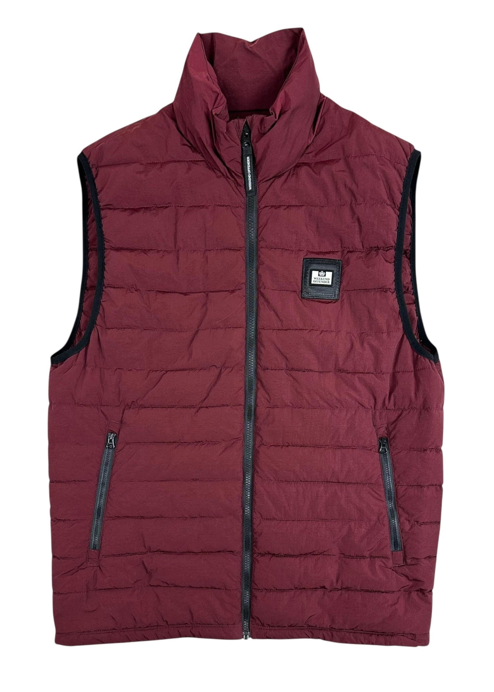 Gilet Weekend Offender bordeaux taille L - Vue de face