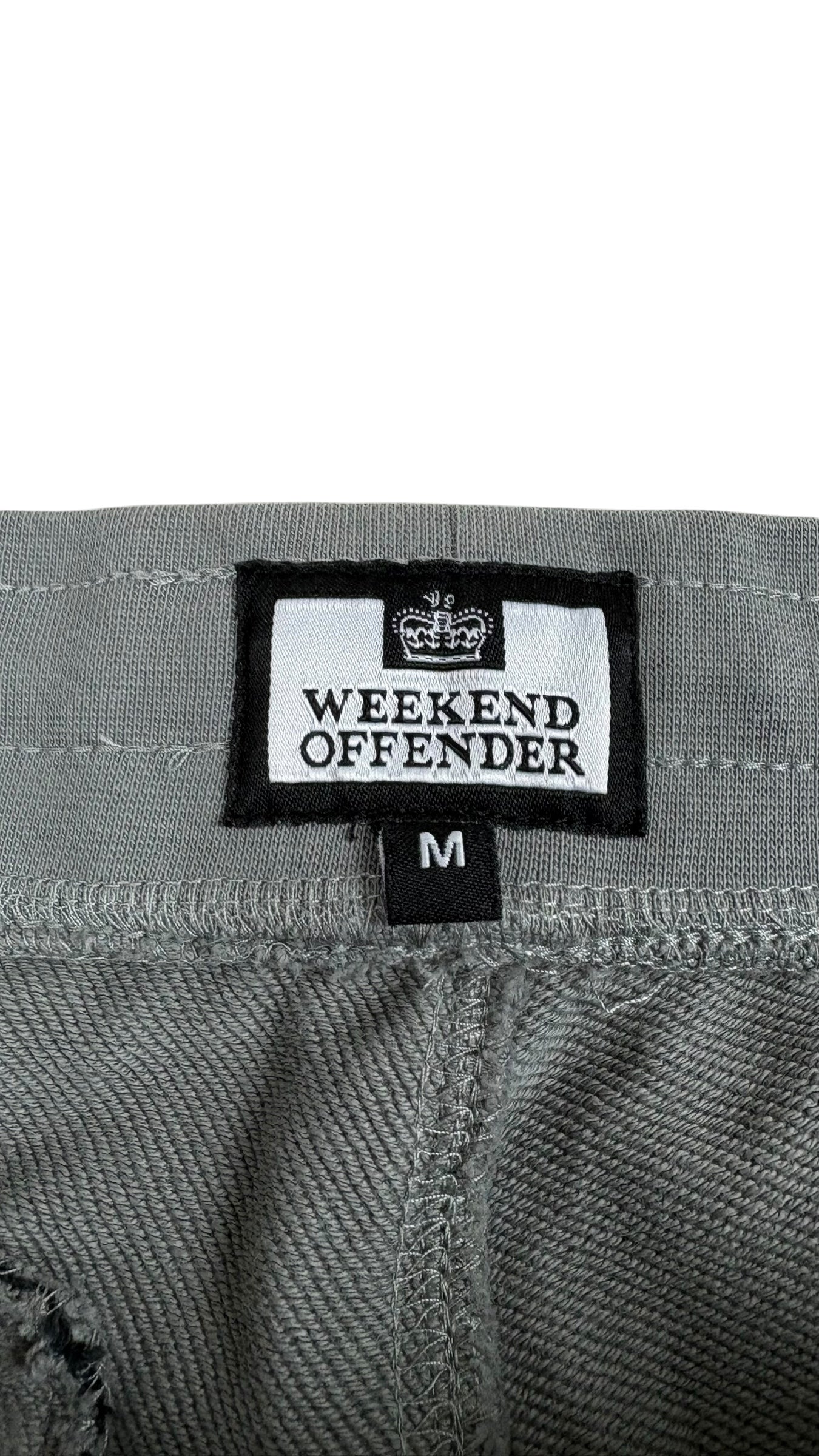 Short Weekend Offender gris taille M - Logo et étiquette
