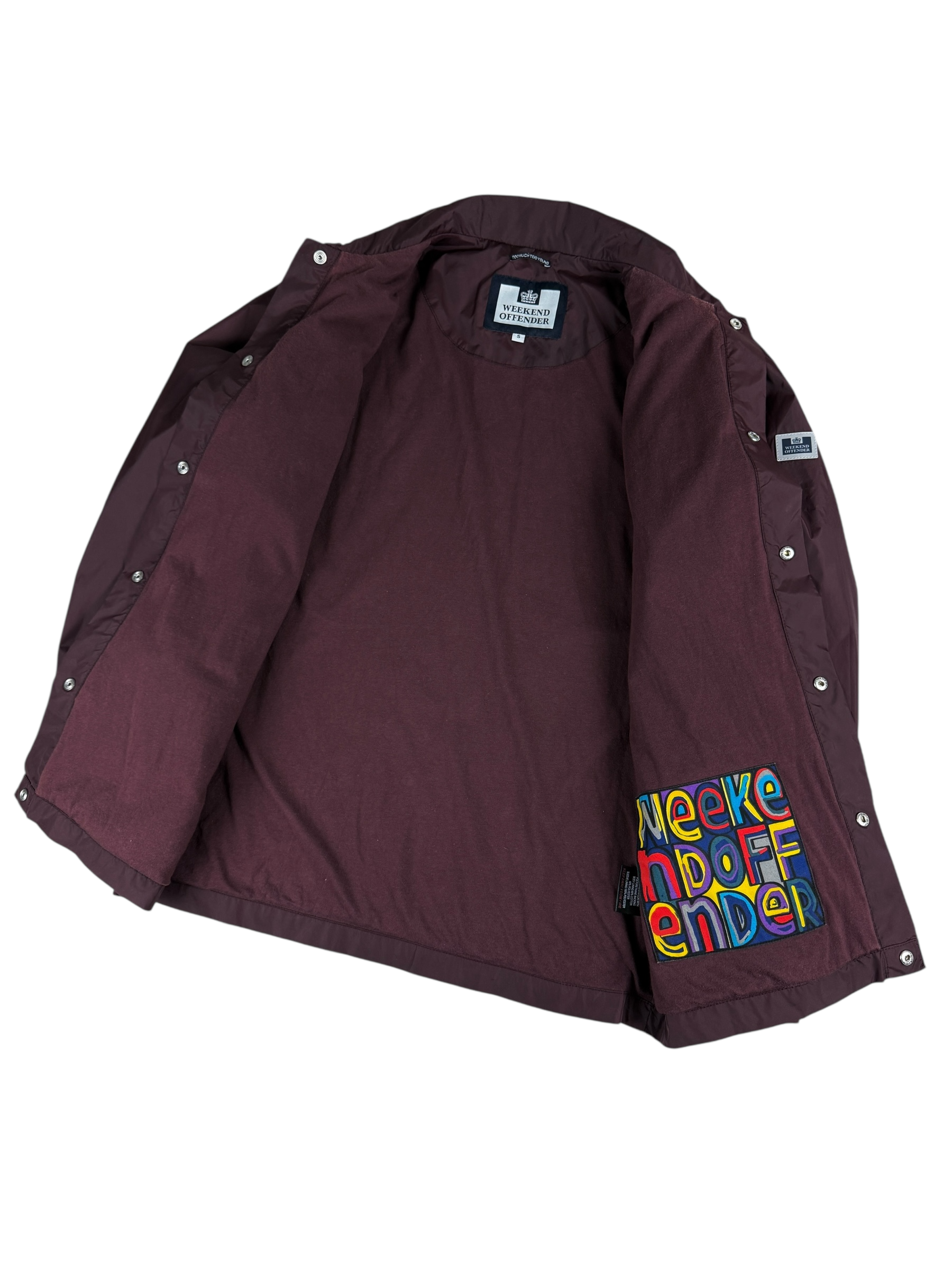 Veste Weekend Offender bordeaux taille S - Vue de dos