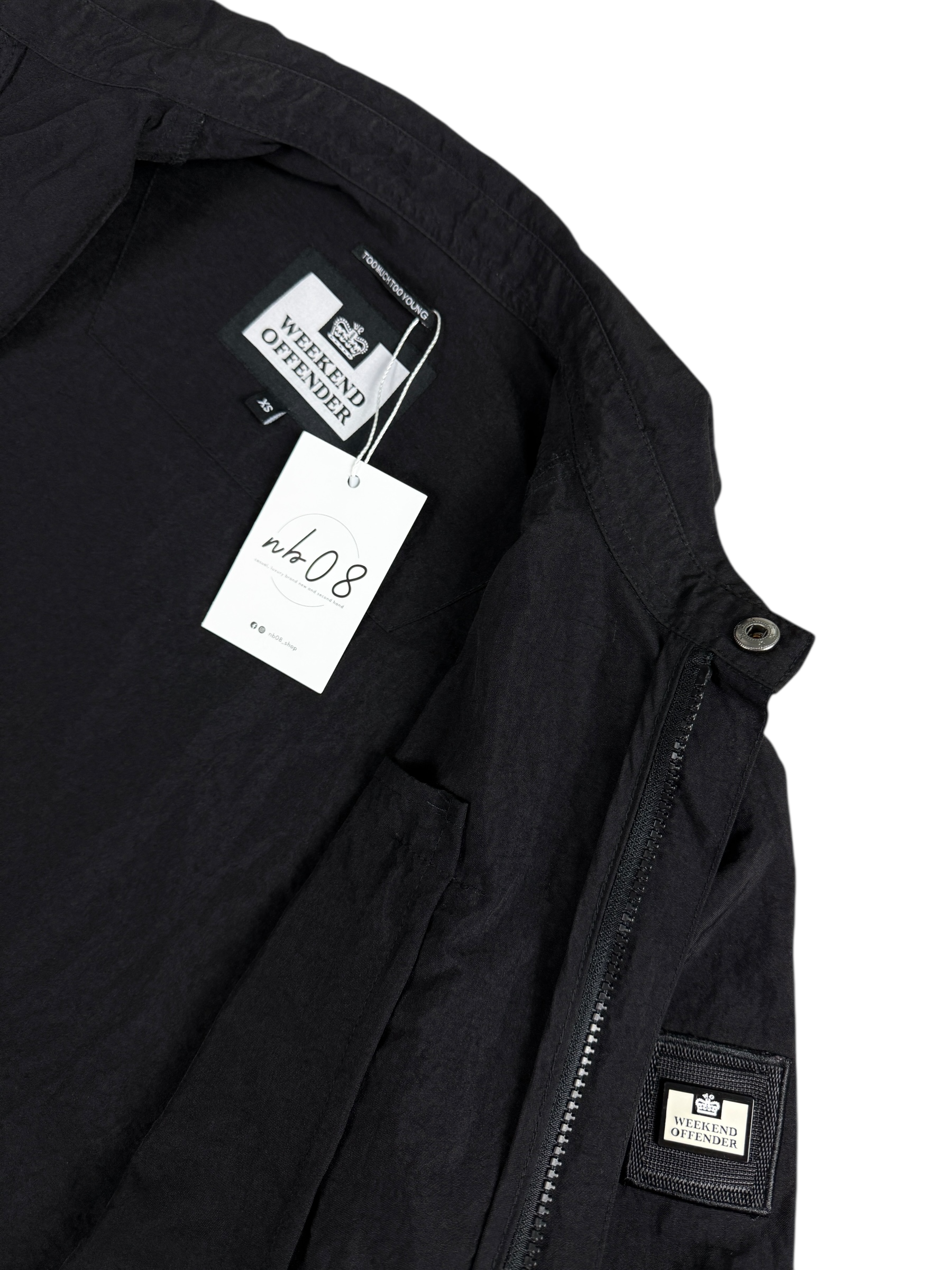 Veste Weekend Offender noir taille XS - Vue côté